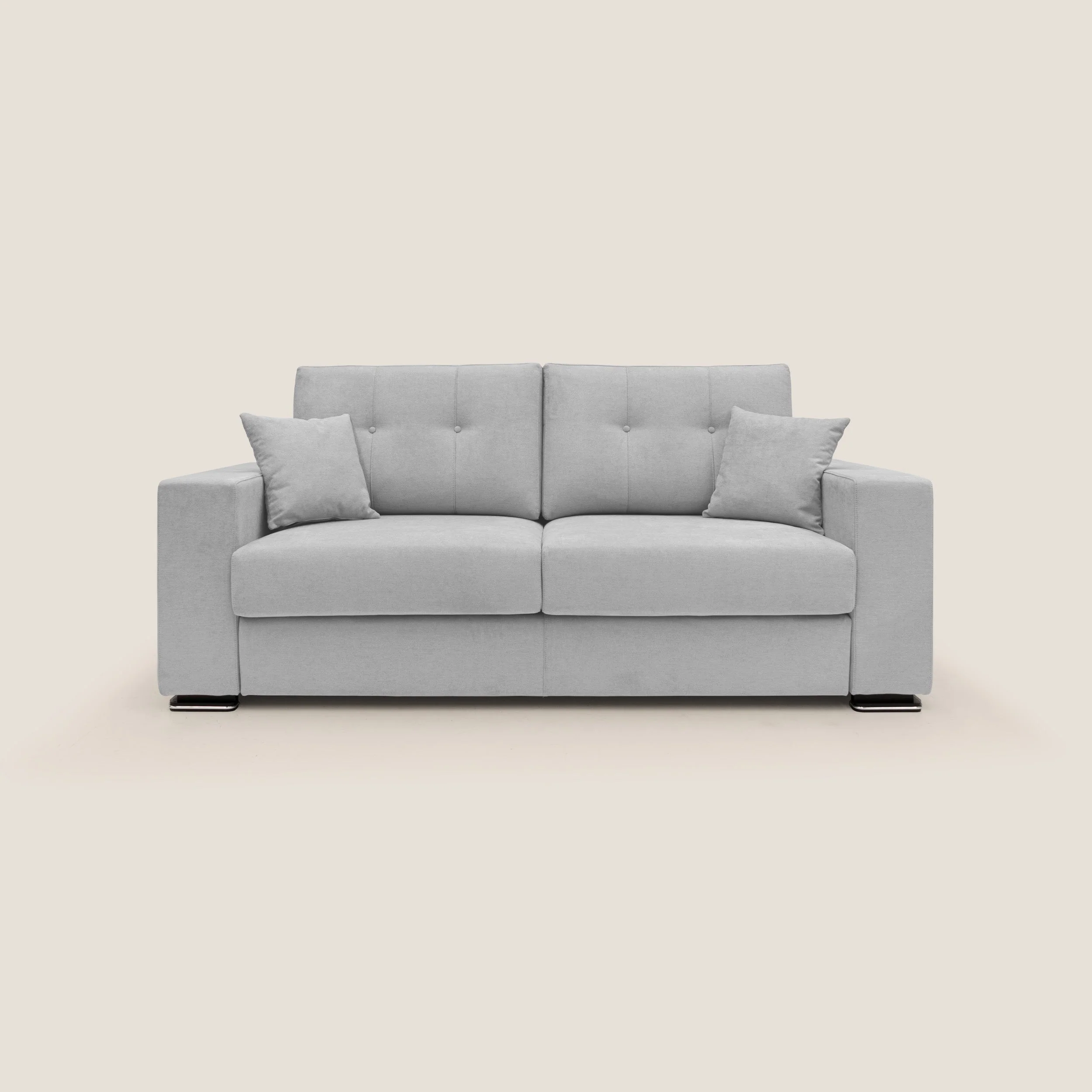 Giove canapé en tissu doux imperméable T02 gris clair