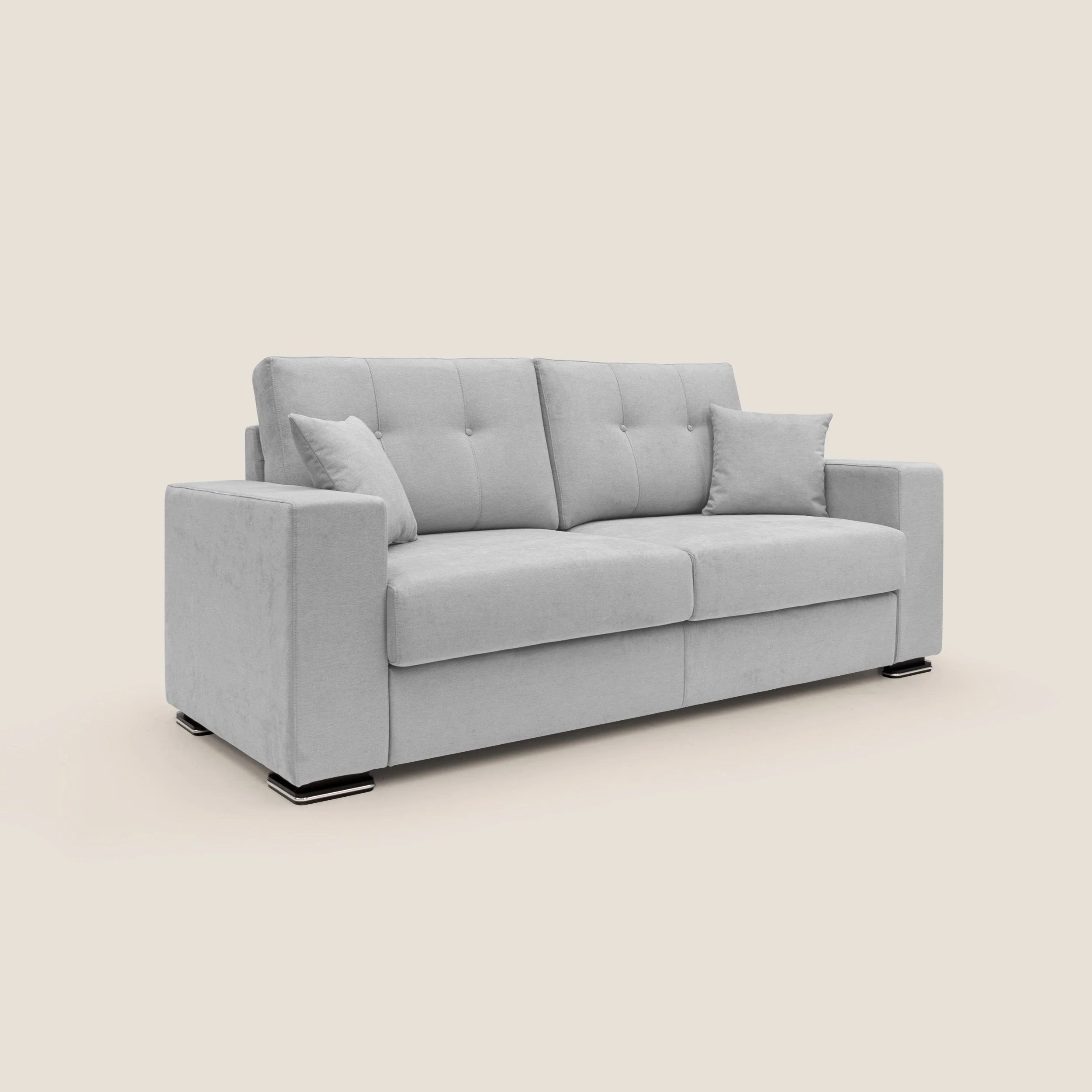Giove canapé en tissu doux imperméable T02 gris clair - Image 2