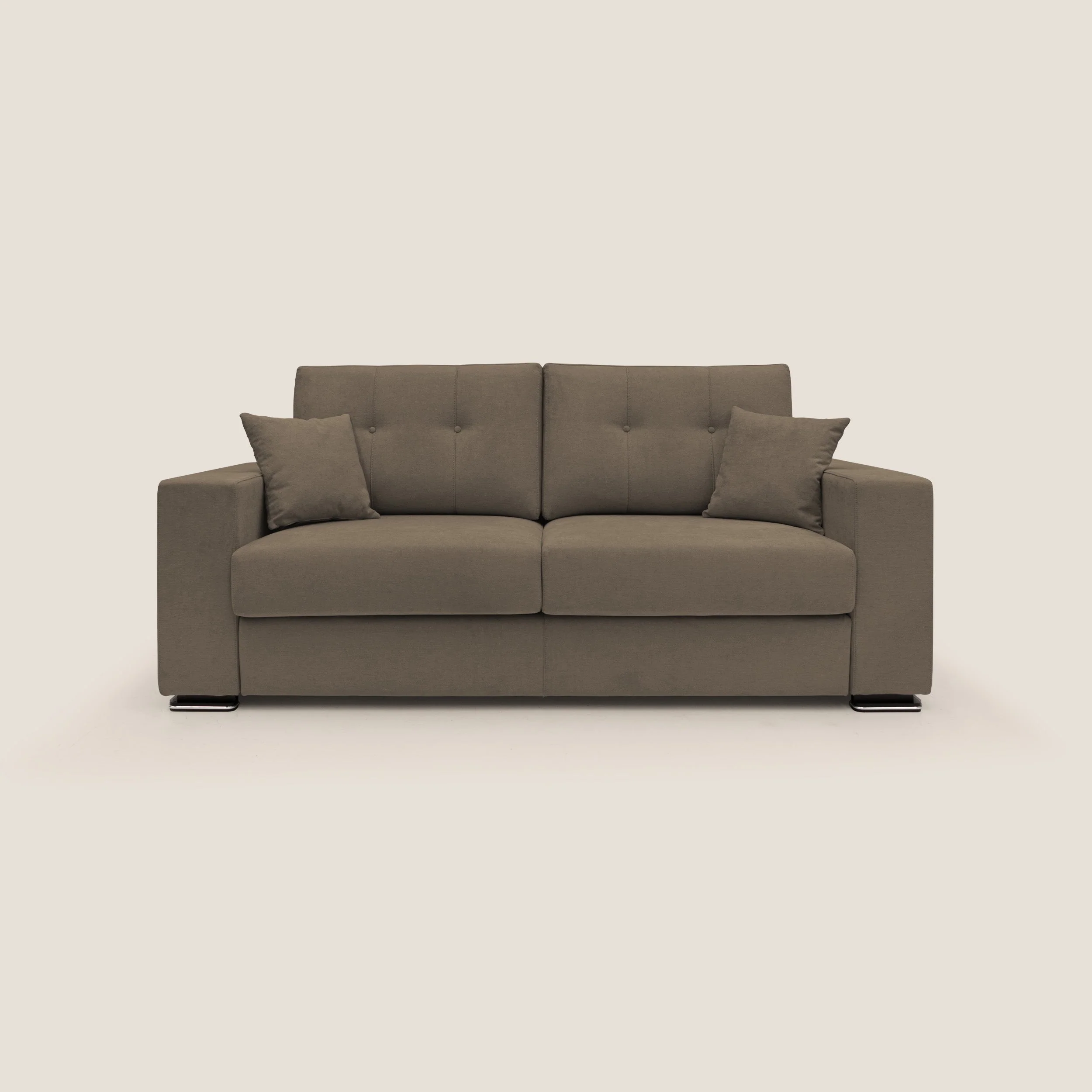 Giove canapé en tissu doux imperméable T02 marron