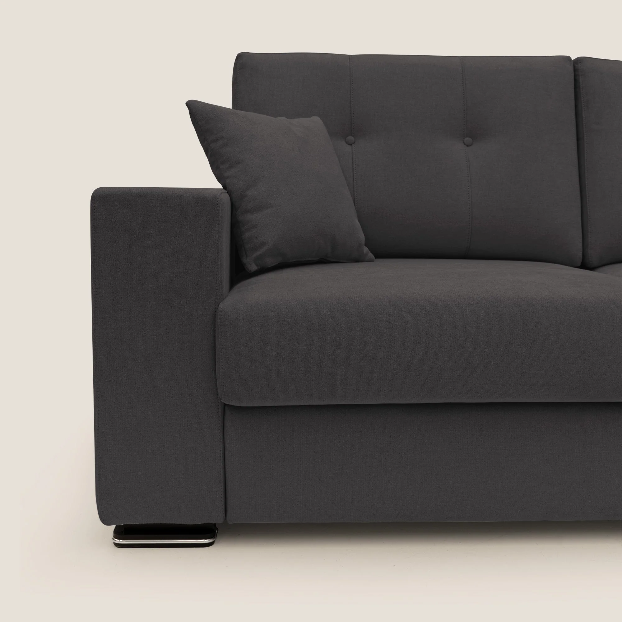 Giove canapé en tissu doux imperméable T02 noir - Image 5