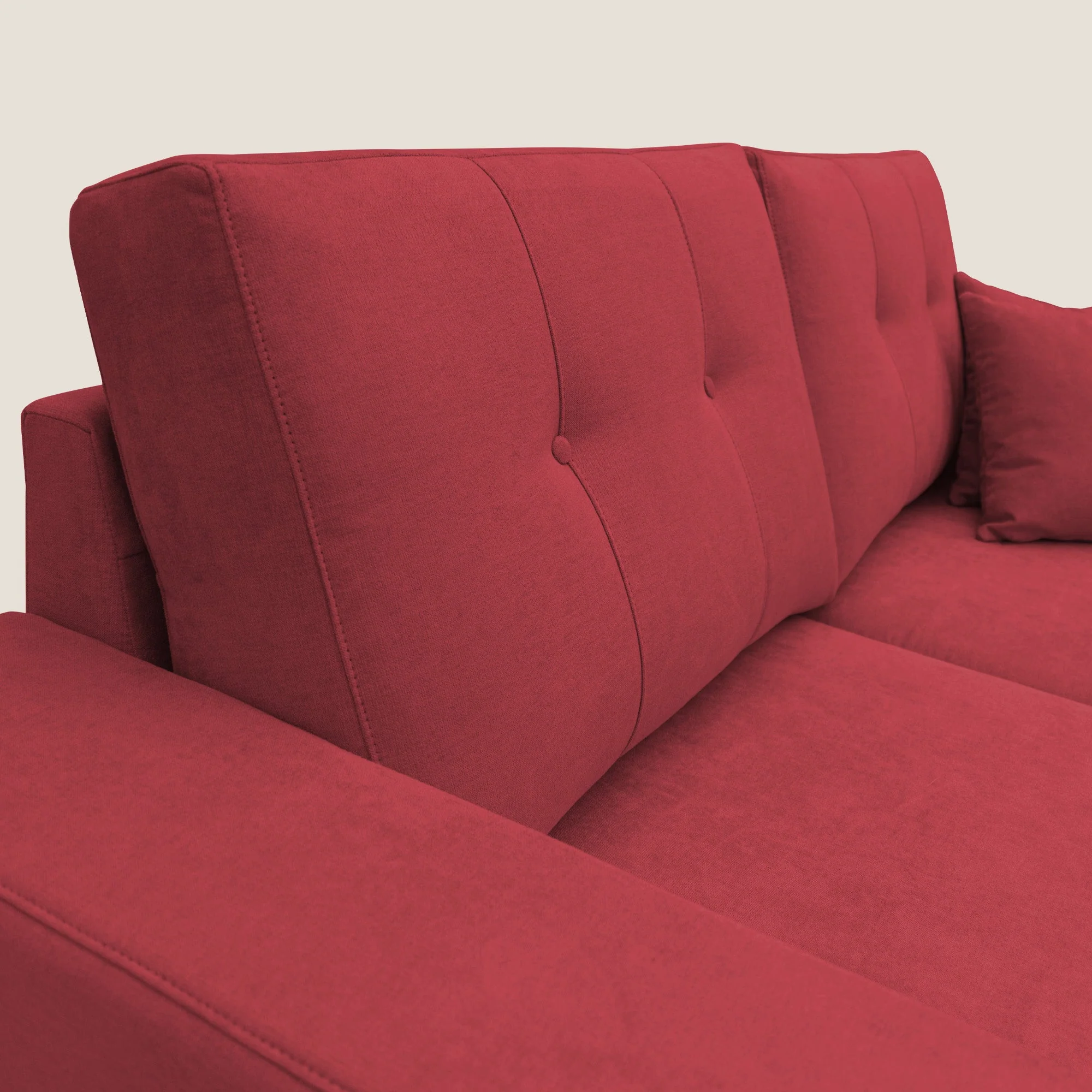 Giove canapé en tissu doux imperméable T02 rouge - Image 7