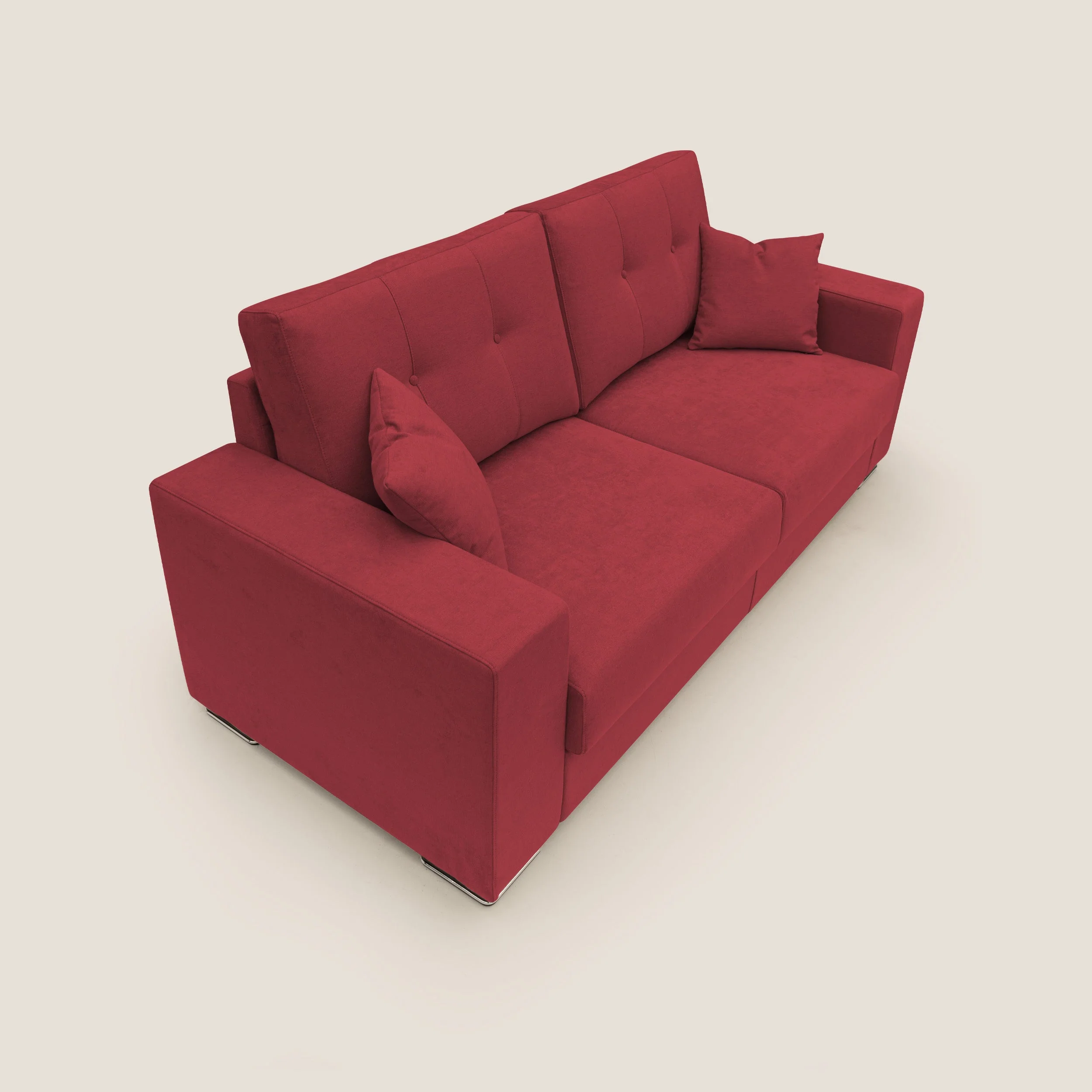 Giove canapé en tissu doux imperméable T02 rouge - Image 9