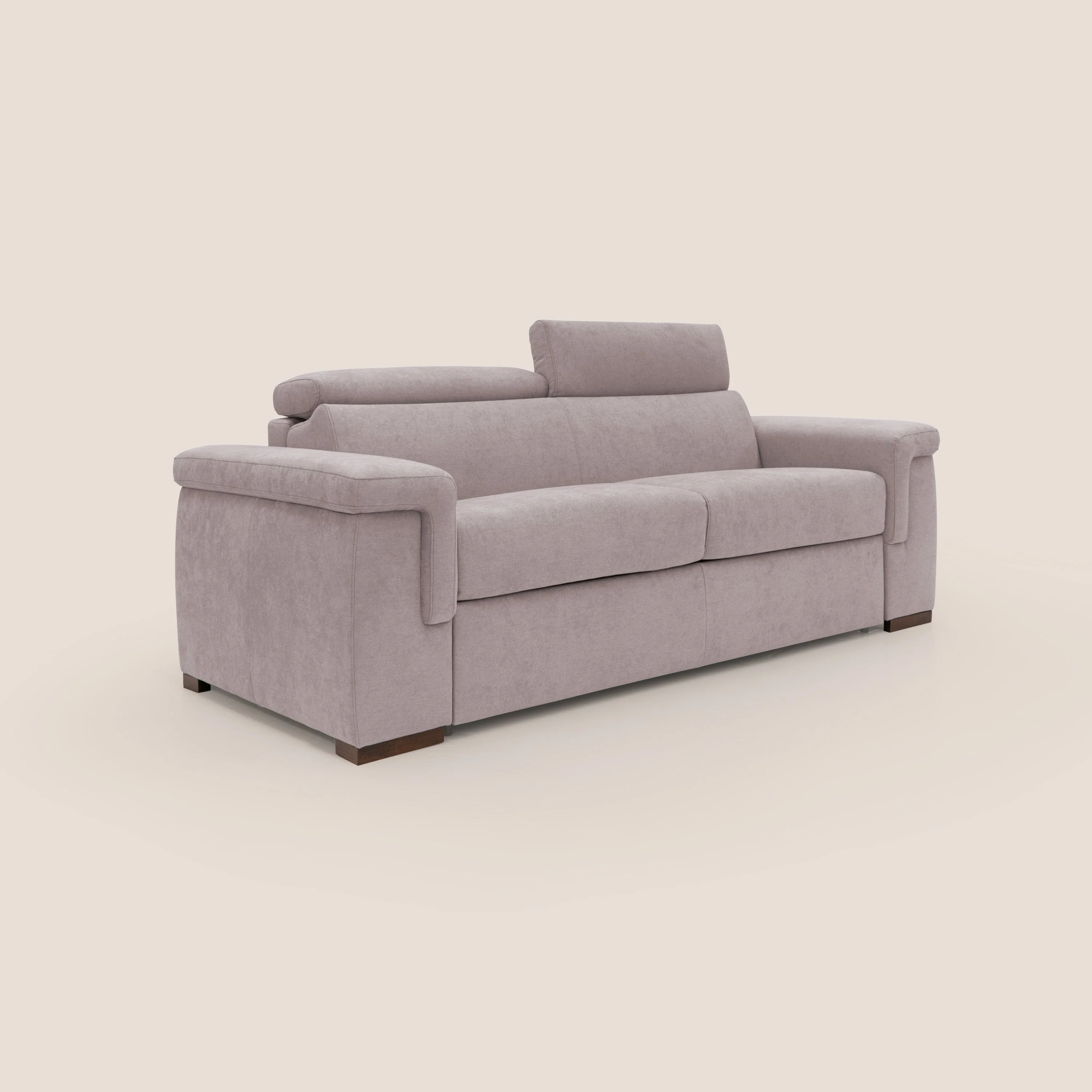 Giunone canapé convertible avec matelas de 18 cm et têtières inclinables en tissu imperméable T02 rose - Image 4