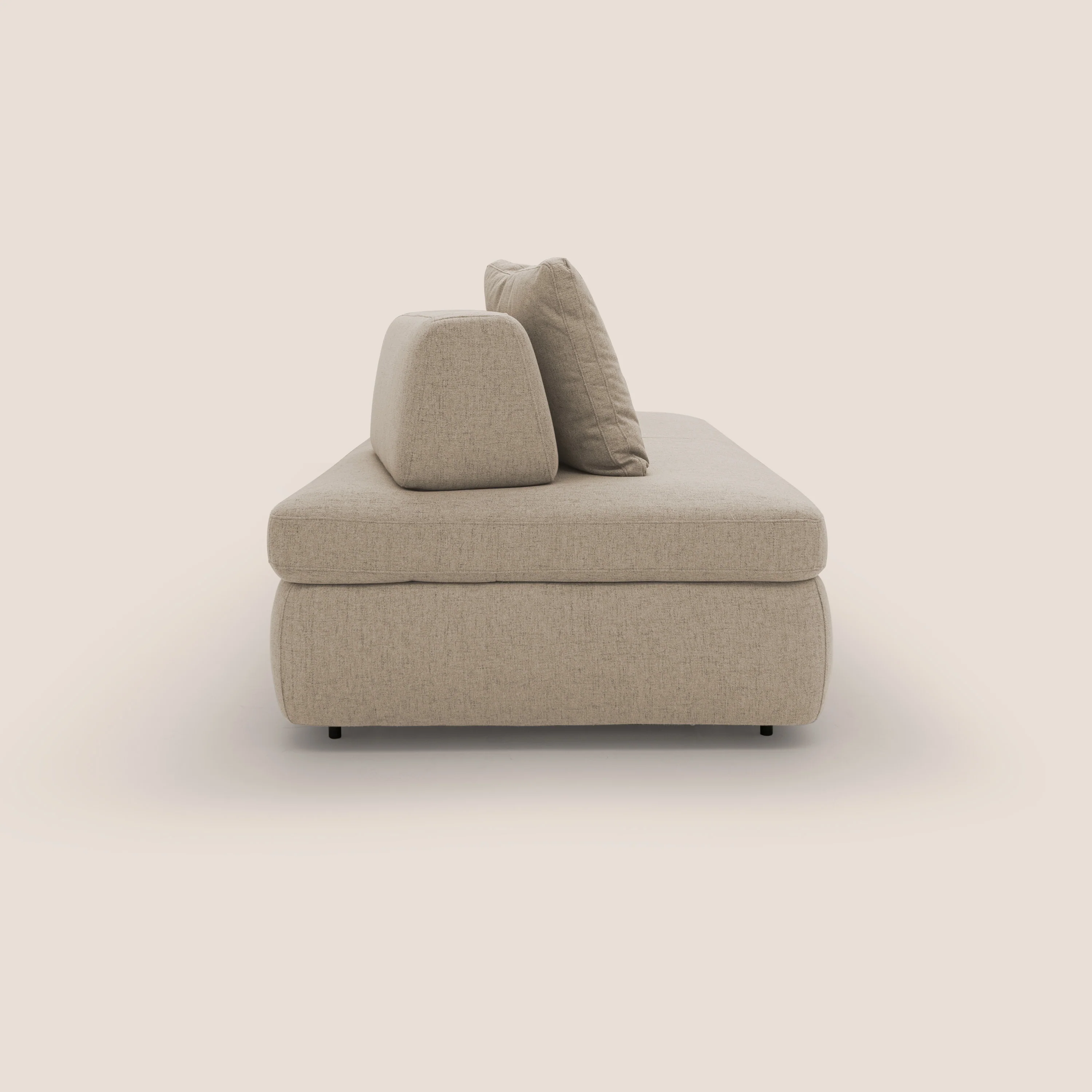 GRANSASSO Canapé convertible au design innovant en tissu imperméable T03 beige - Image 5