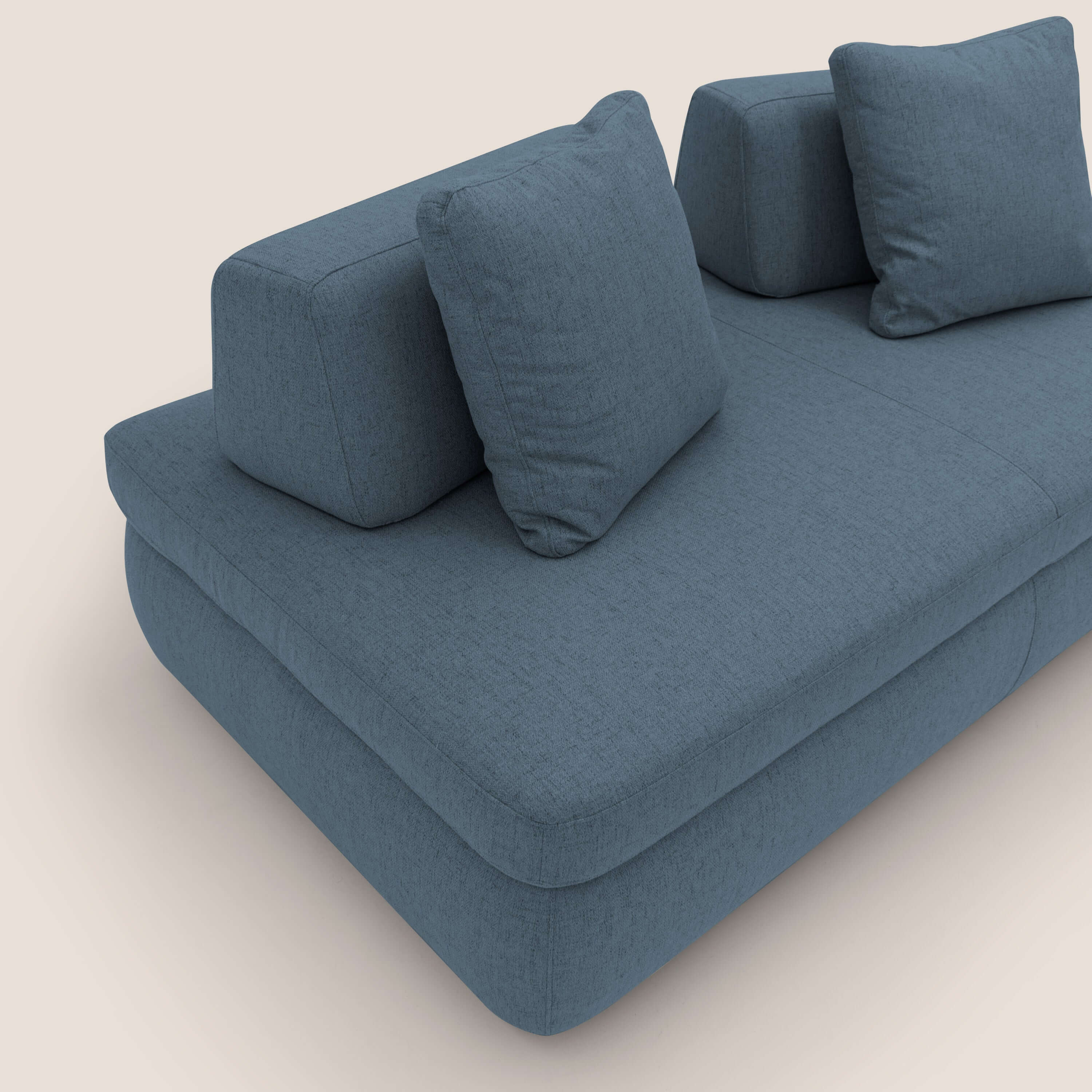 GRANSASSO Canapé convertible au design innovant en tissu imperméable T03 bleu - Image 4