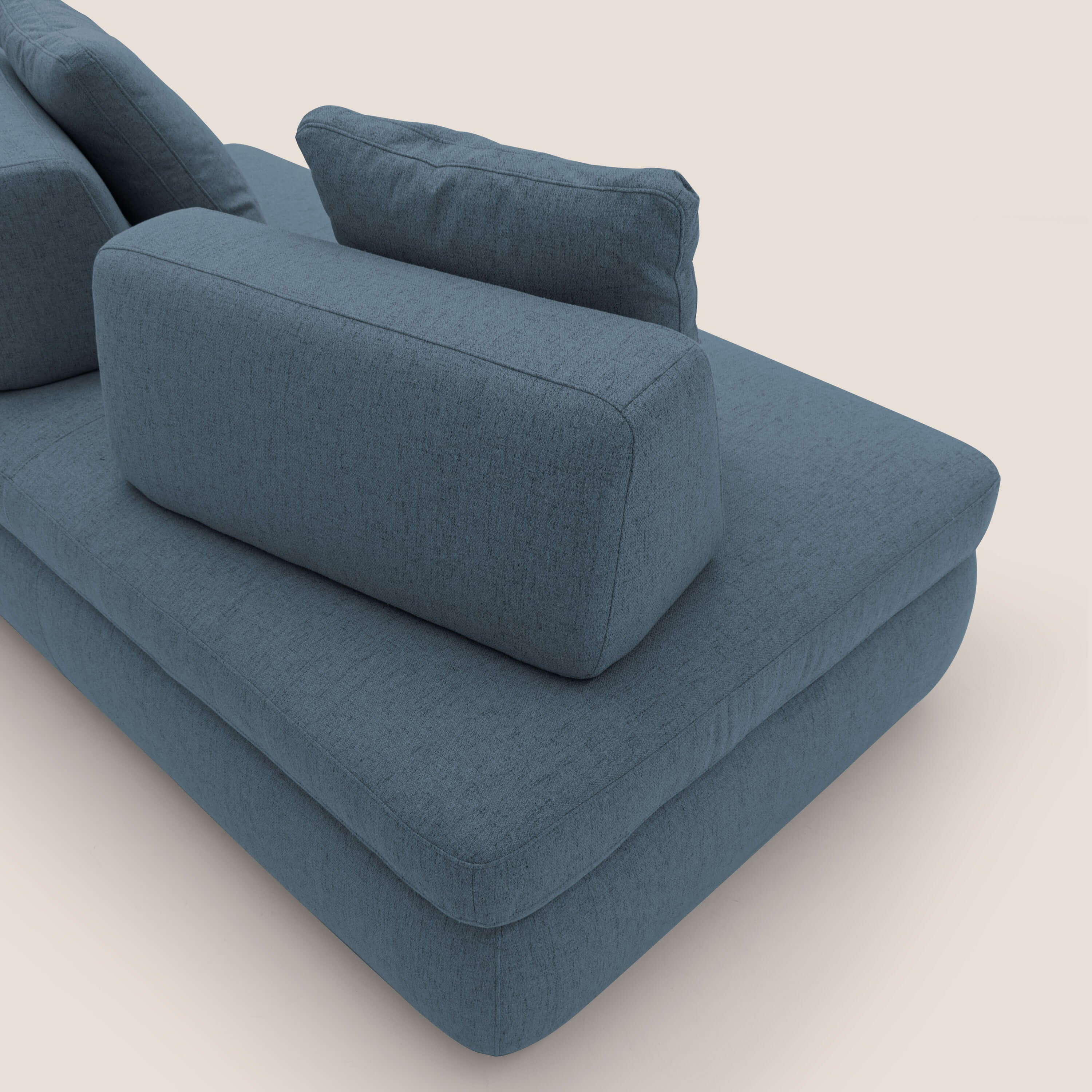 GRANSASSO Canapé convertible au design innovant en tissu imperméable T03 bleu - Image 6