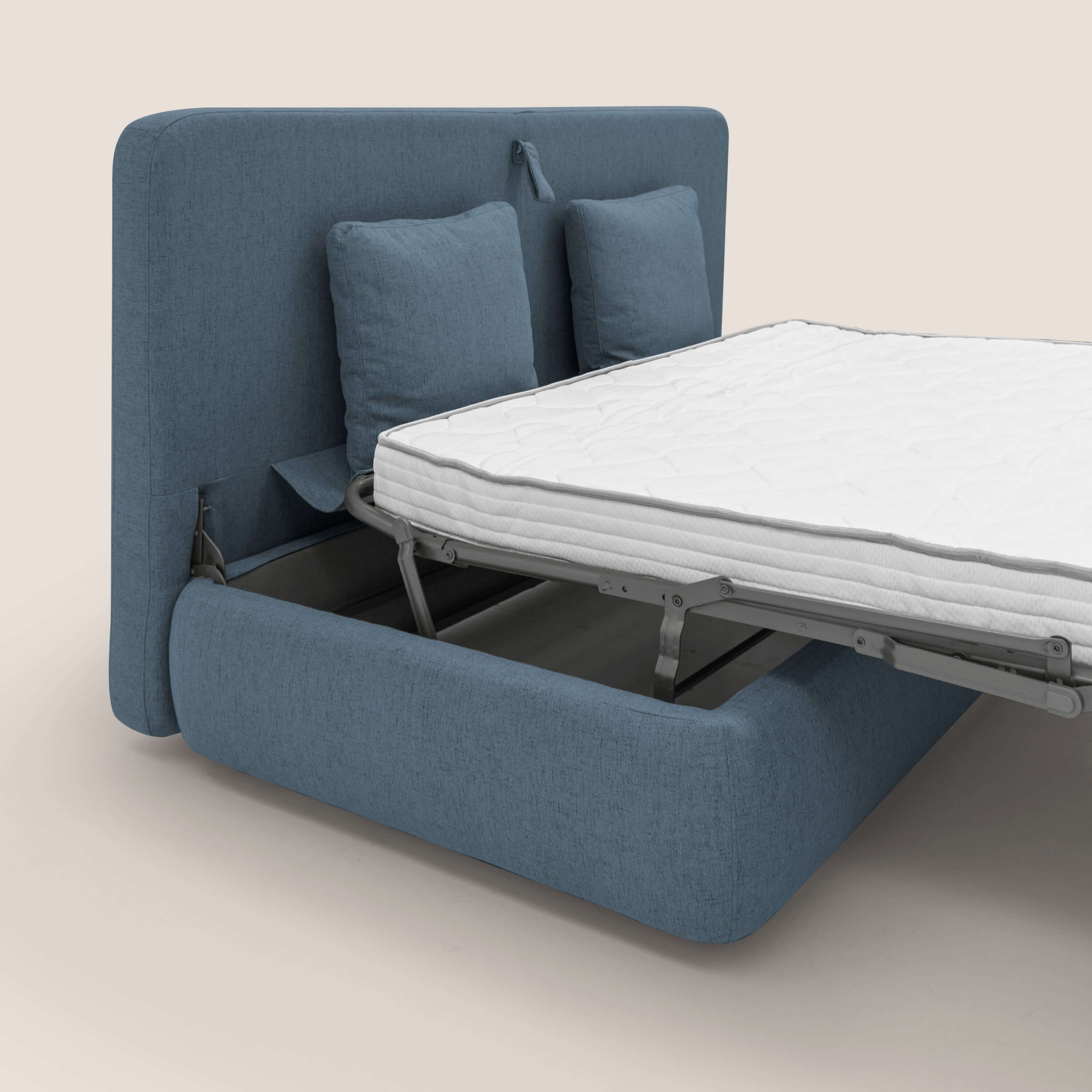 GRANSASSO Canapé convertible au design innovant en tissu imperméable T03 bleu - Image 9