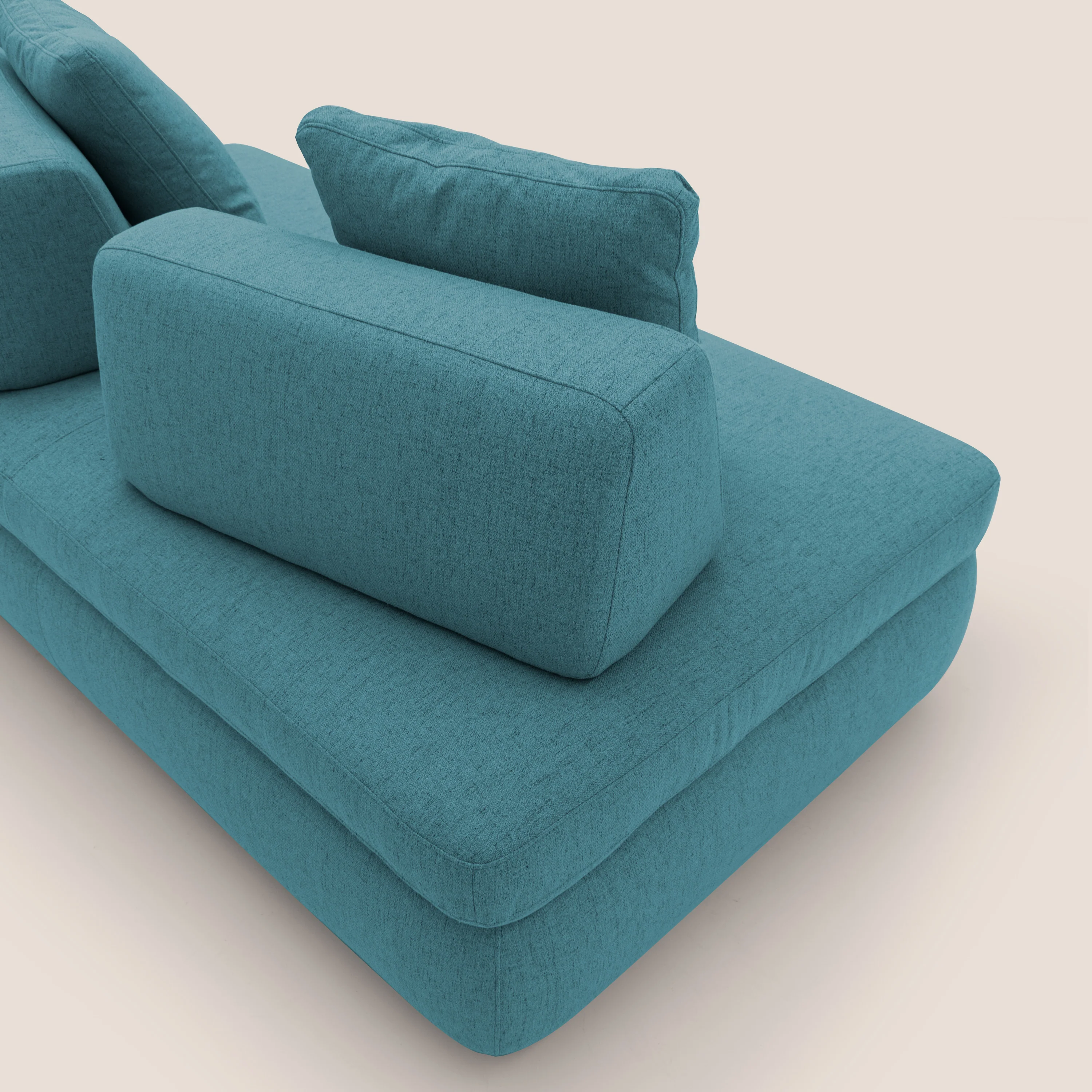 GRANSASSO Canapé convertible au design innovant en tissu imperméable T03 bleu ciel - Image 10
