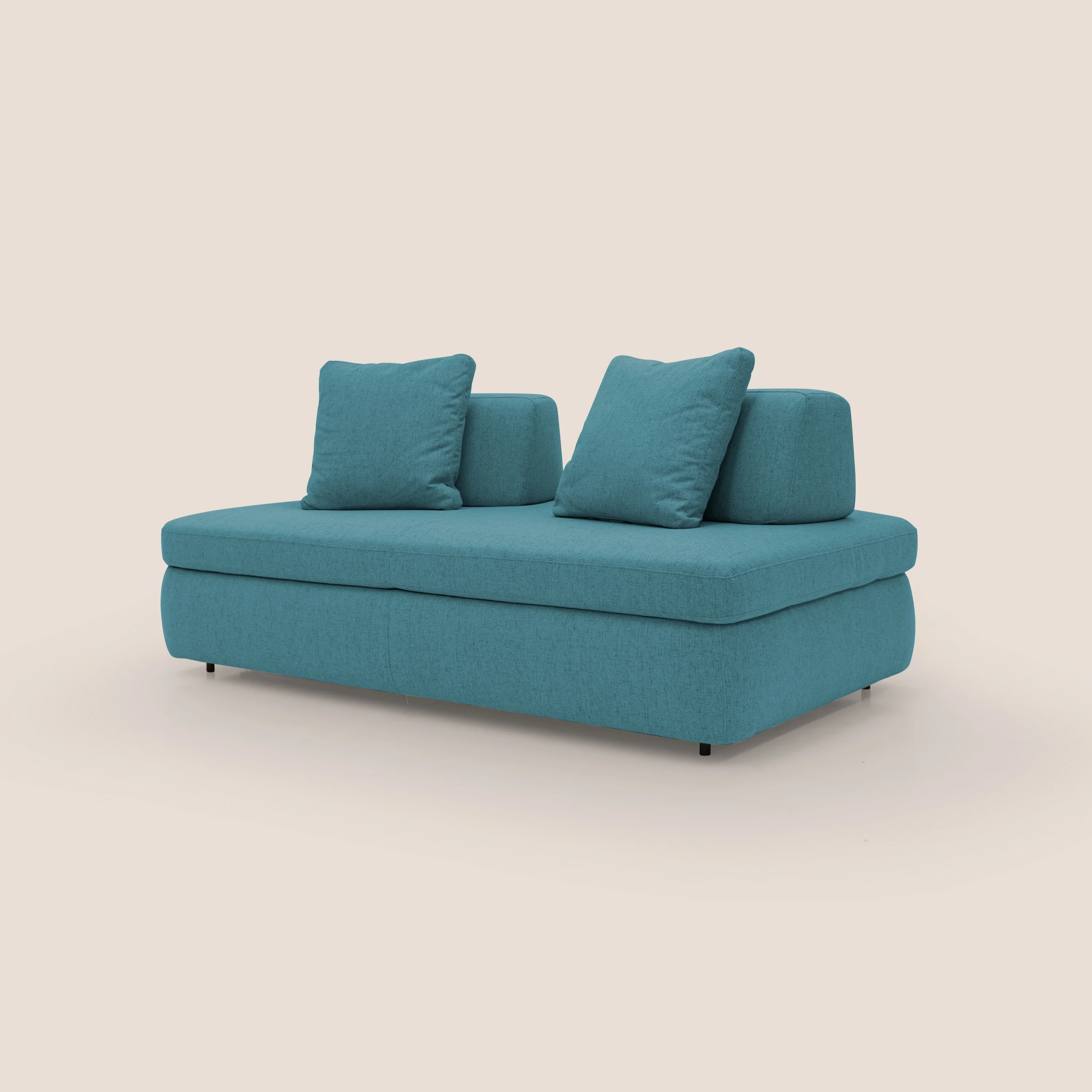 GRANSASSO Canapé convertible au design innovant en tissu imperméable T03 bleu ciel - Image 6