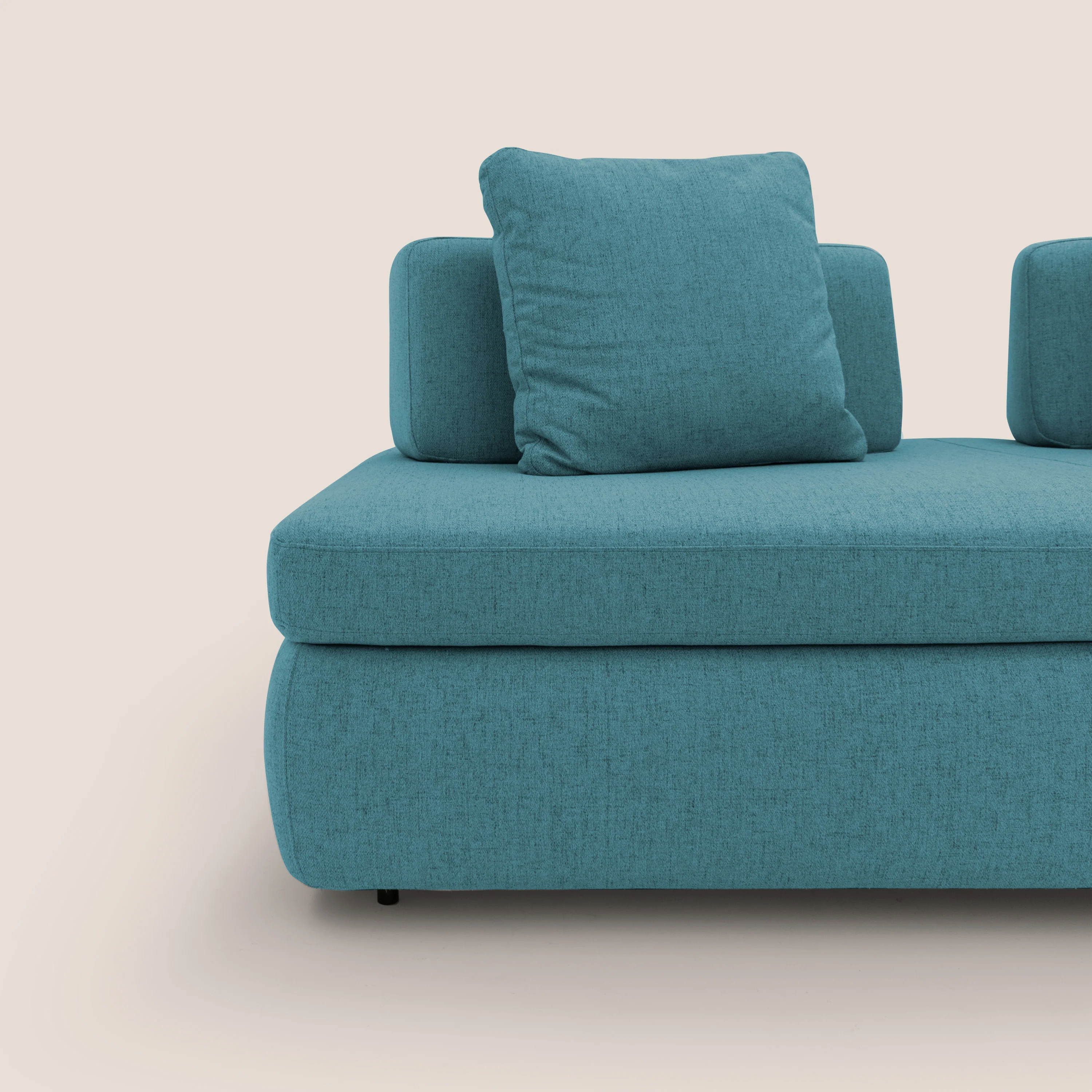 GRANSASSO Canapé convertible au design innovant en tissu imperméable T03 bleu ciel - Image 9