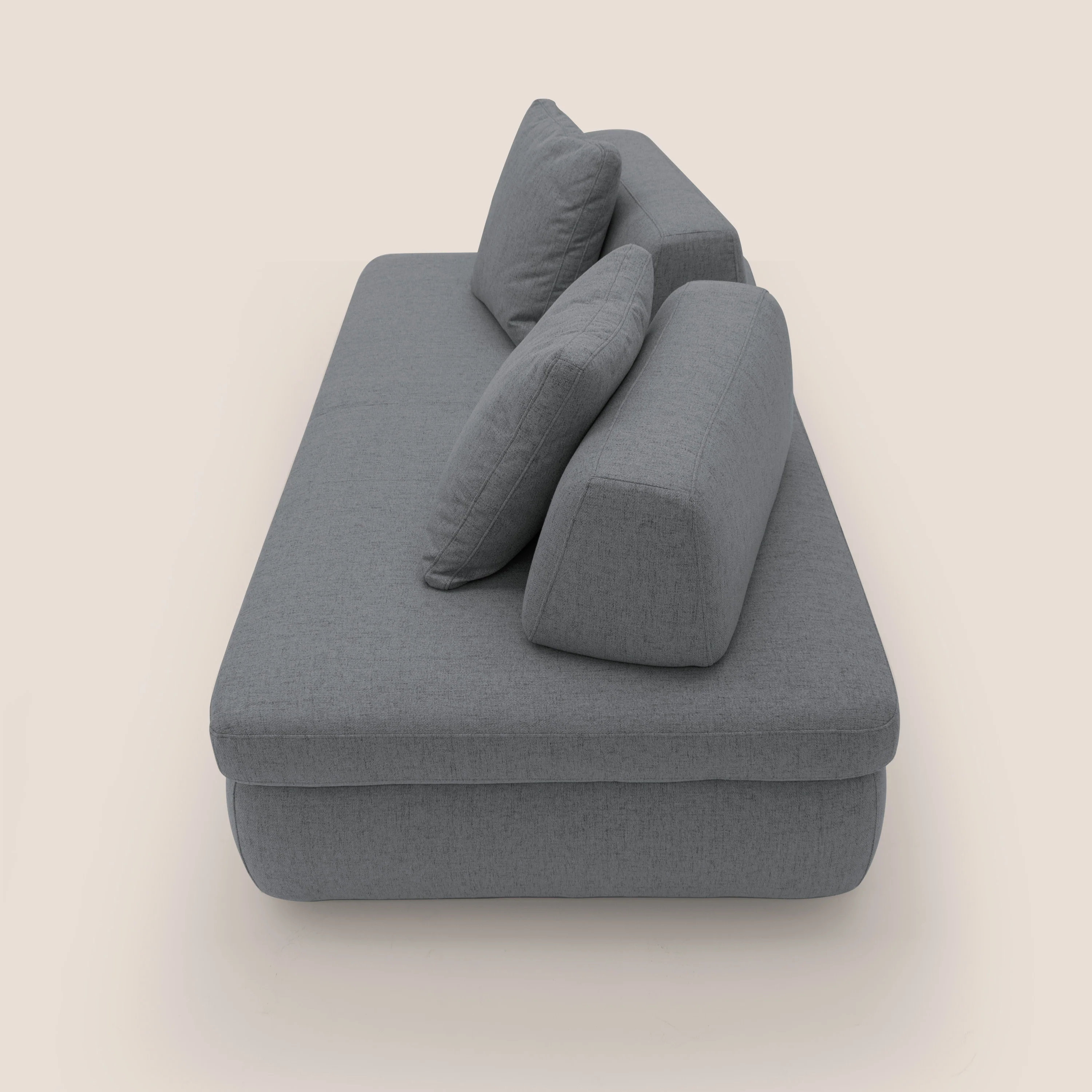 GRANSASSO Canapé convertible au design innovant en tissu imperméable T03 gris - Image 10