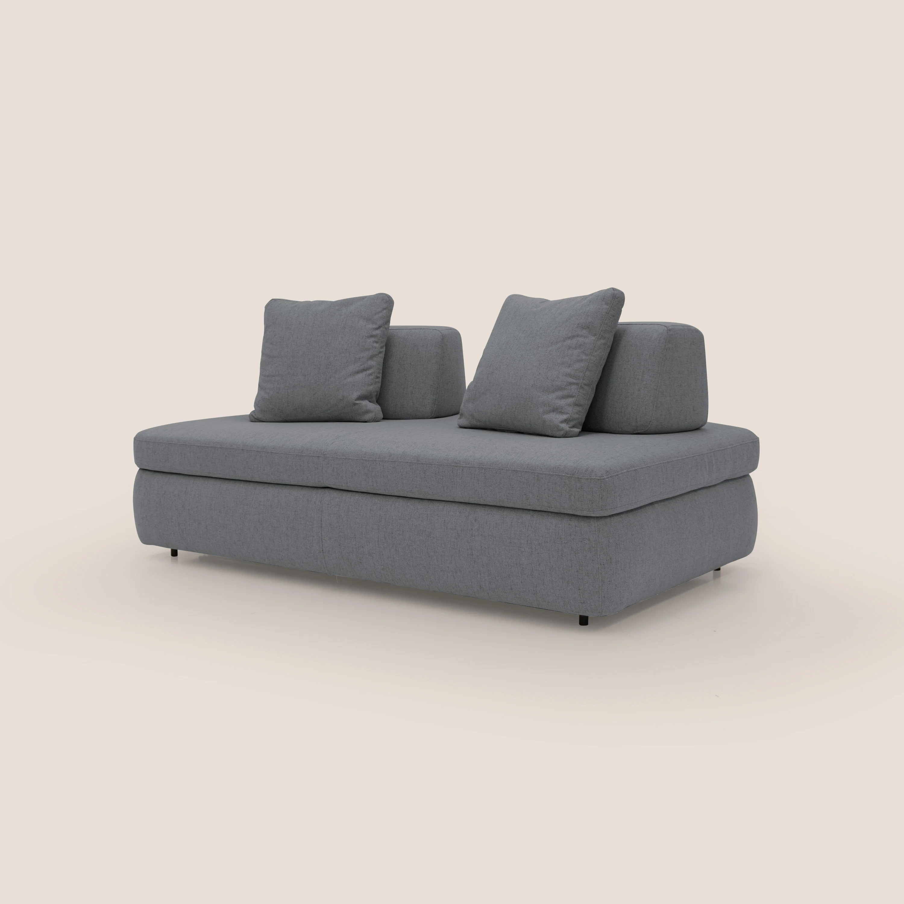 GRANSASSO Canapé convertible au design innovant en tissu imperméable T03 gris - Image 4