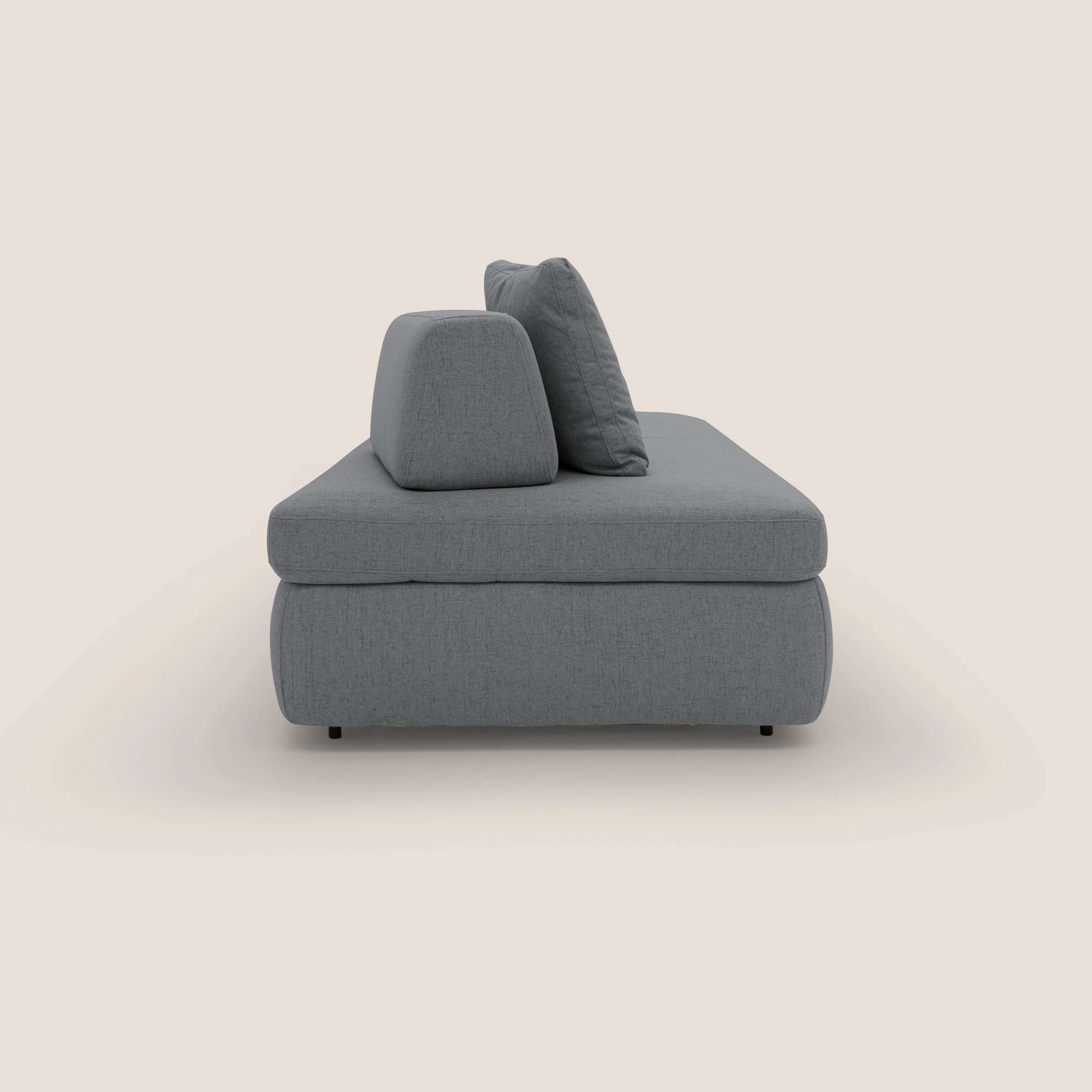 GRANSASSO Canapé convertible au design innovant en tissu imperméable T03 gris - Image 5