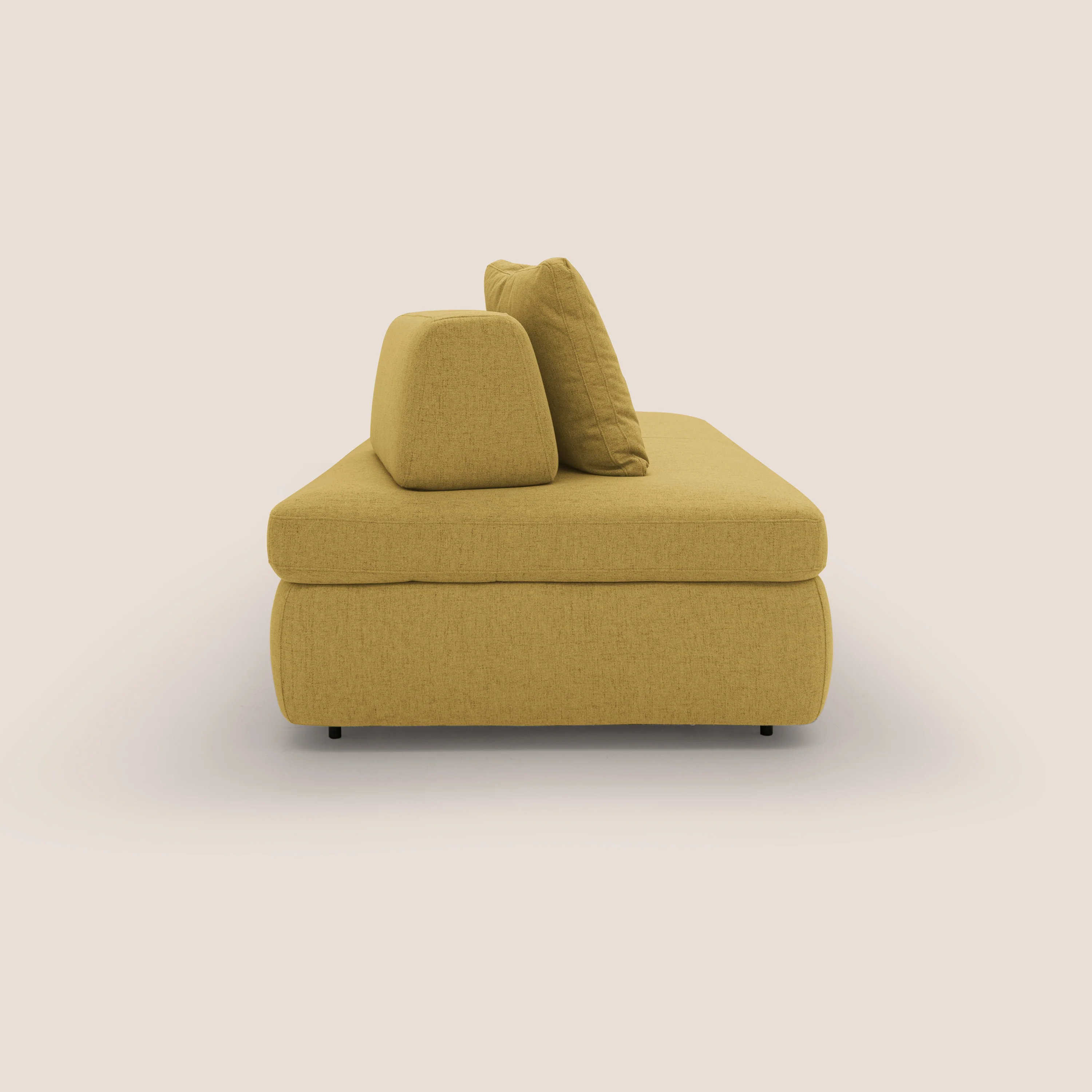 GRANSASSO Canapé convertible au design innovant en tissu imperméable T03 jaune - Image 5