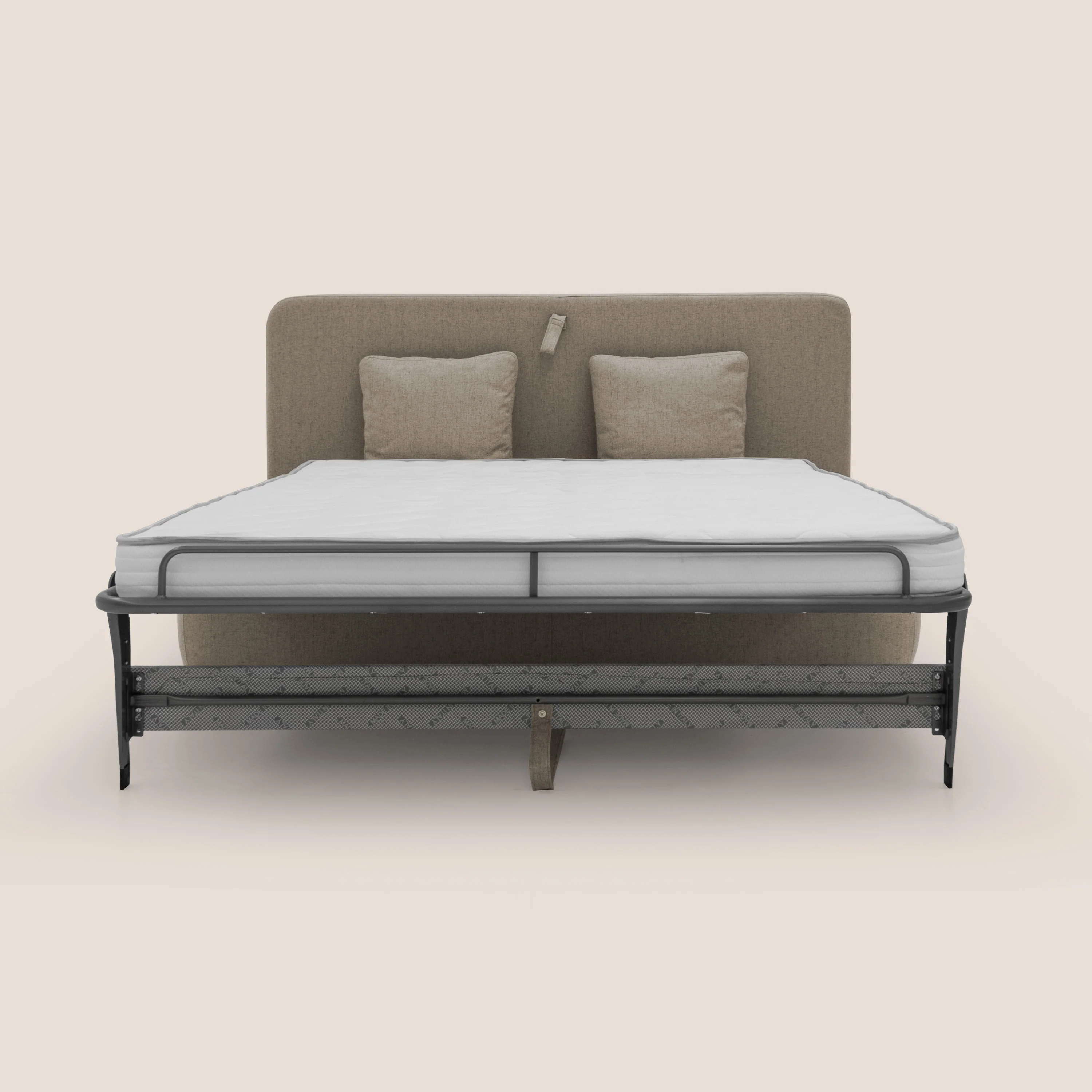 GRANSASSO Canapé convertible au design innovant en tissu imperméable T03 marron - Image 12