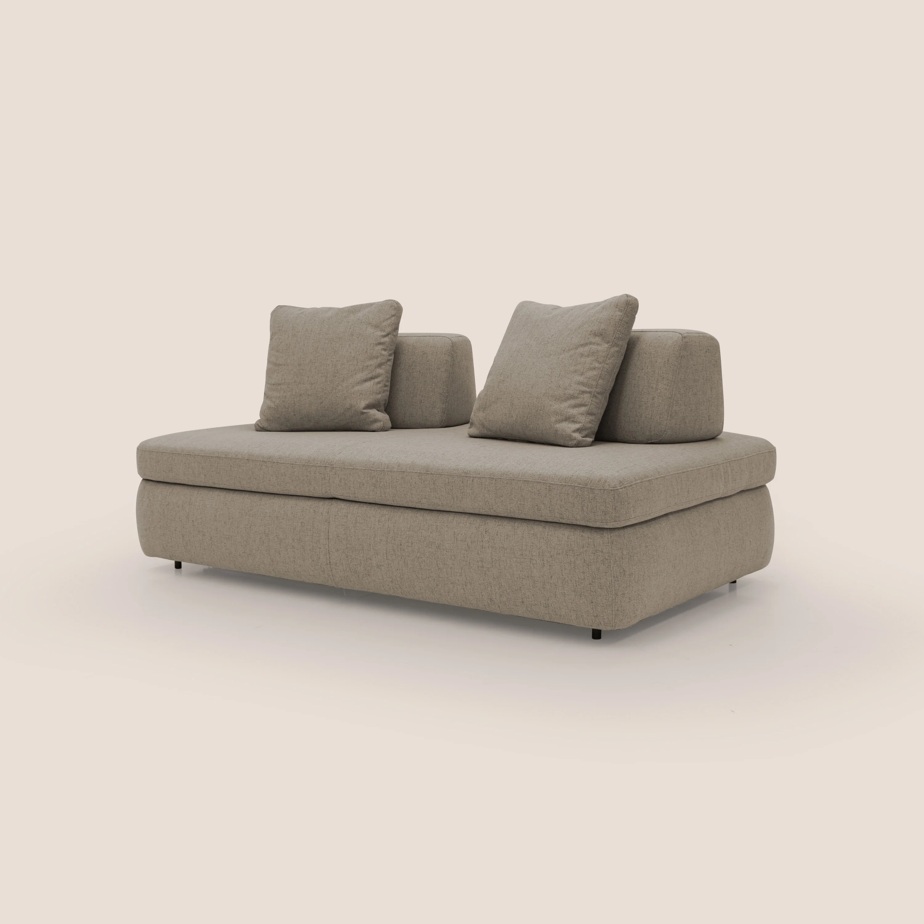GRANSASSO Canapé convertible au design innovant en tissu imperméable T03 marron - Image 4