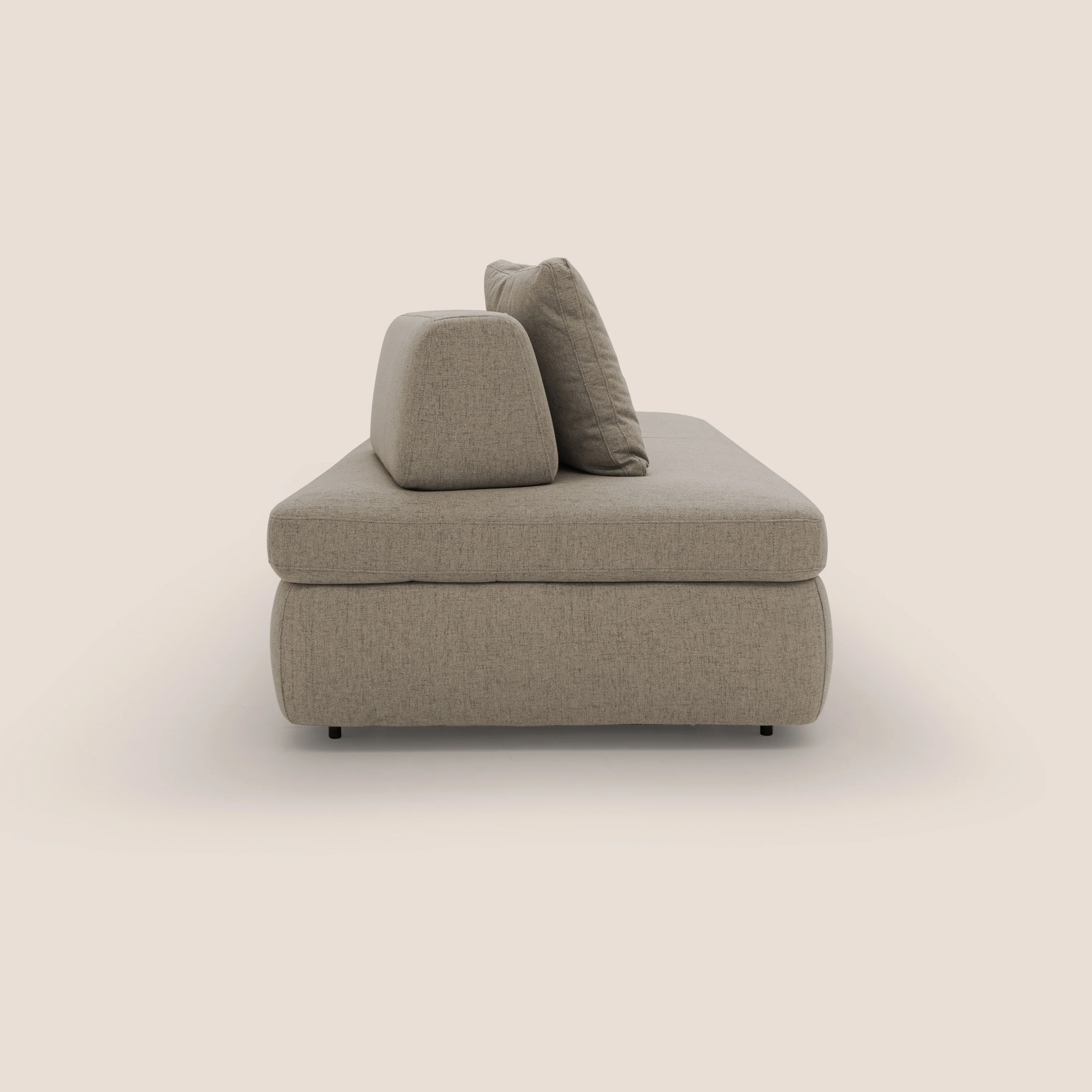GRANSASSO Canapé convertible au design innovant en tissu imperméable T03 marron - Image 5
