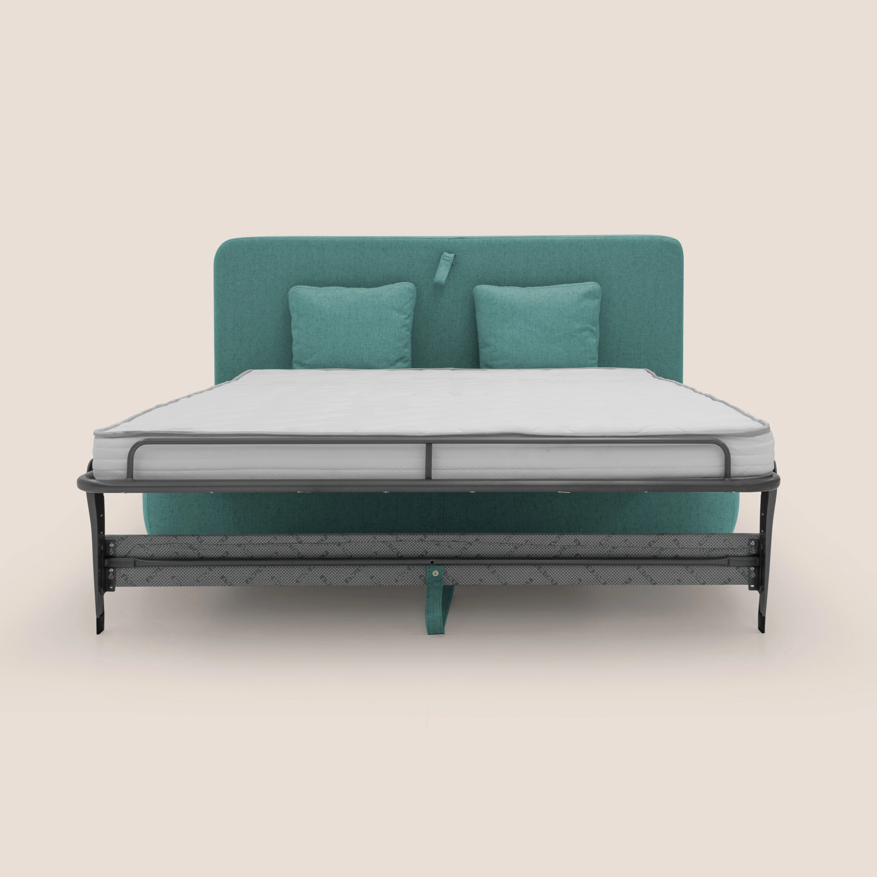 GRANSASSO Canapé convertible au design innovant en tissu imperméable T03 vert d'eau - Image 13