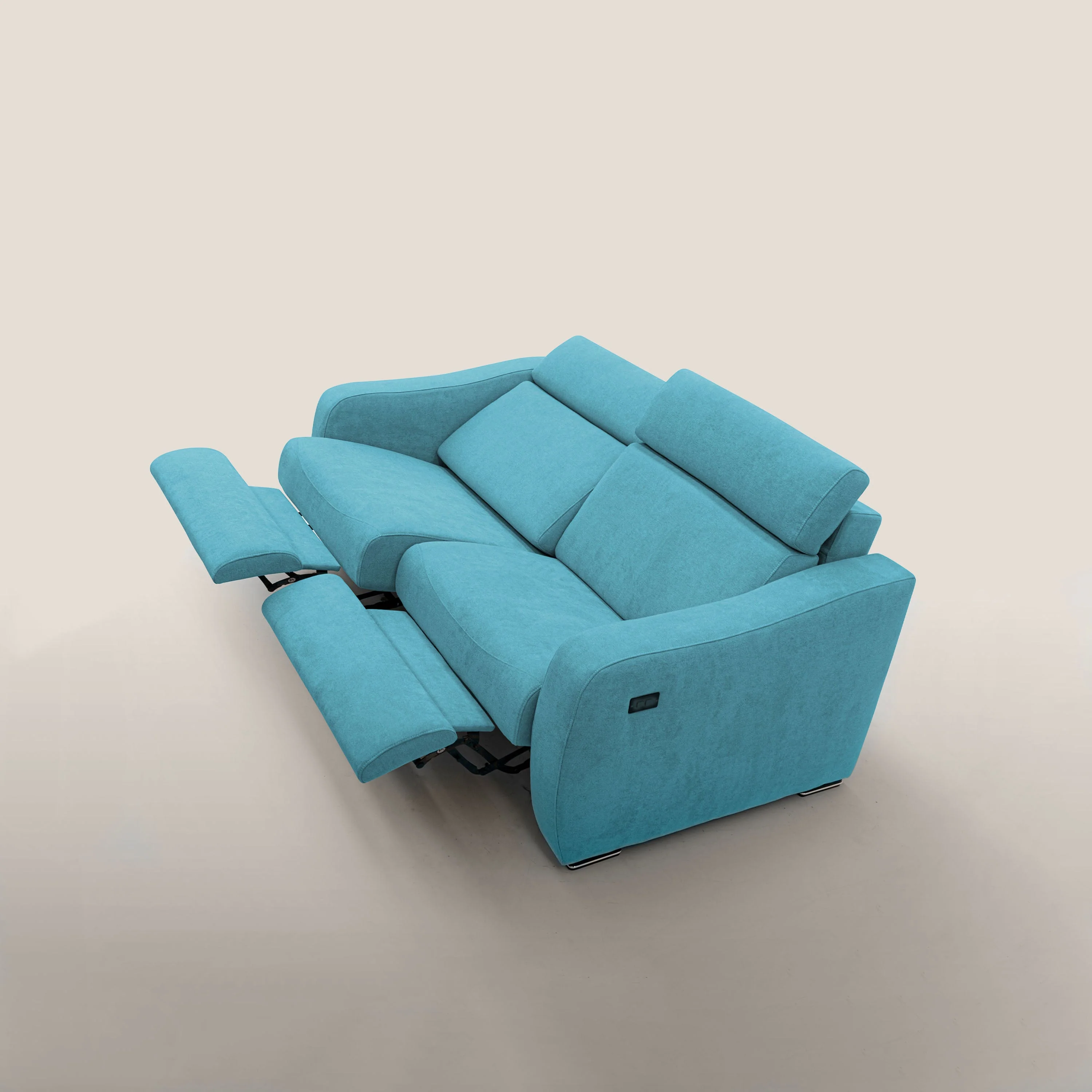 Gummy Canapé avec relax électrique bleu ciel - Image 4