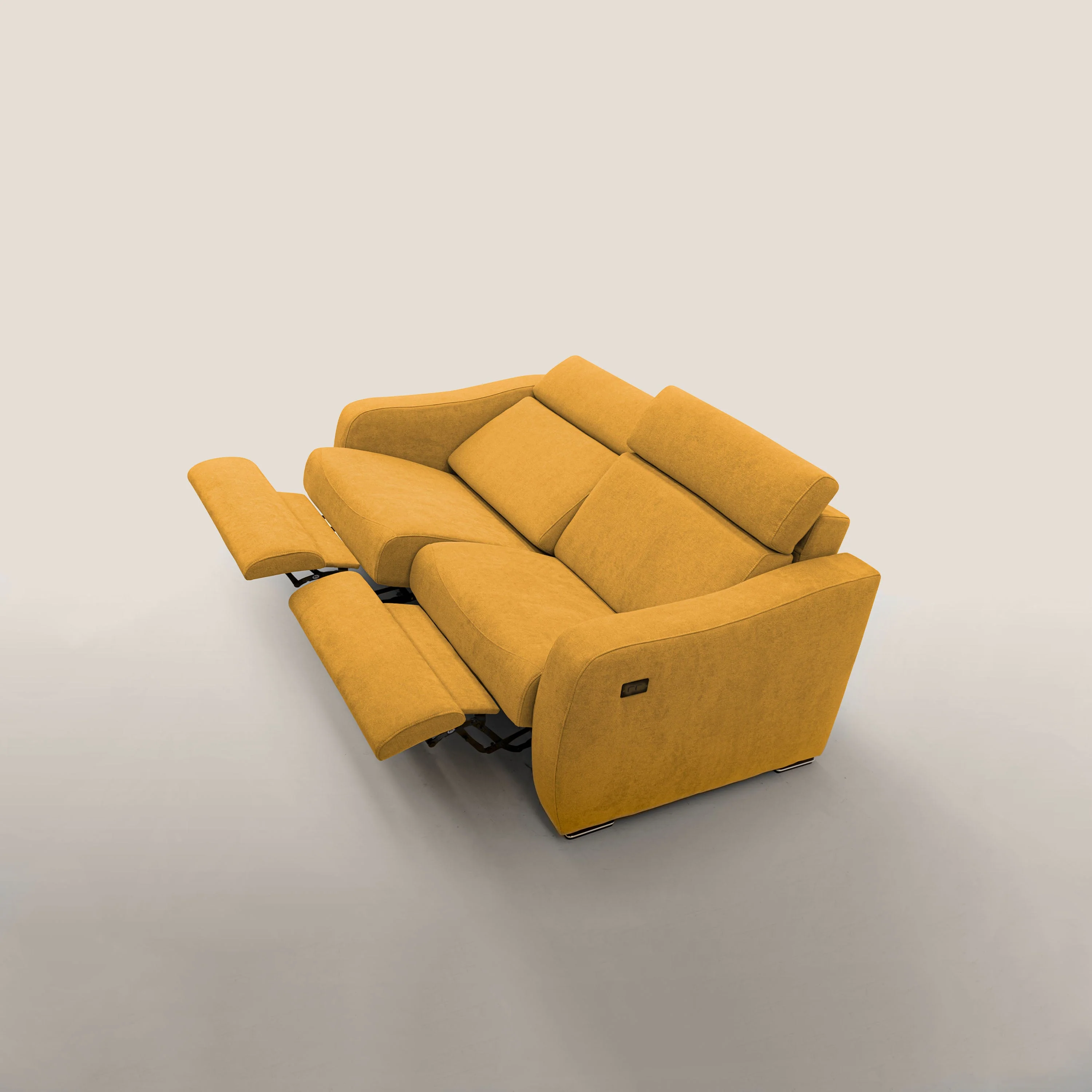 Gummy Canapé avec relax électrique jaune - Image 4