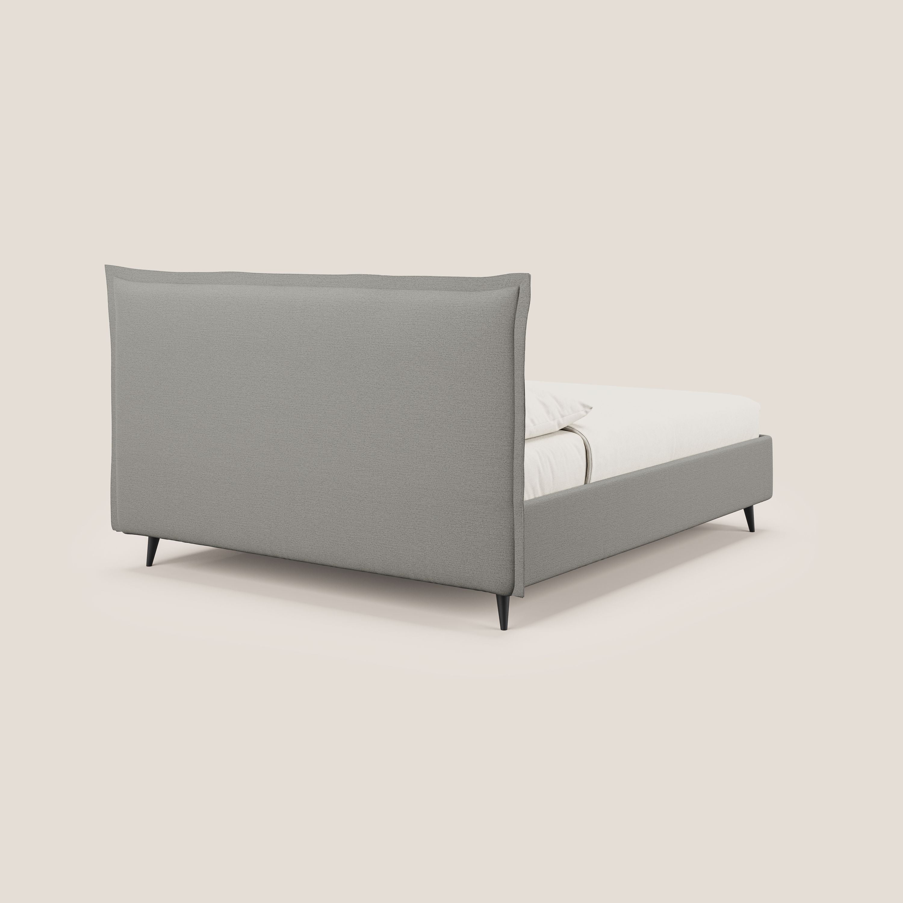 Hans lit rembourré avec coffre au style minimaliste en tissu imperméable T19 beige - Image 5