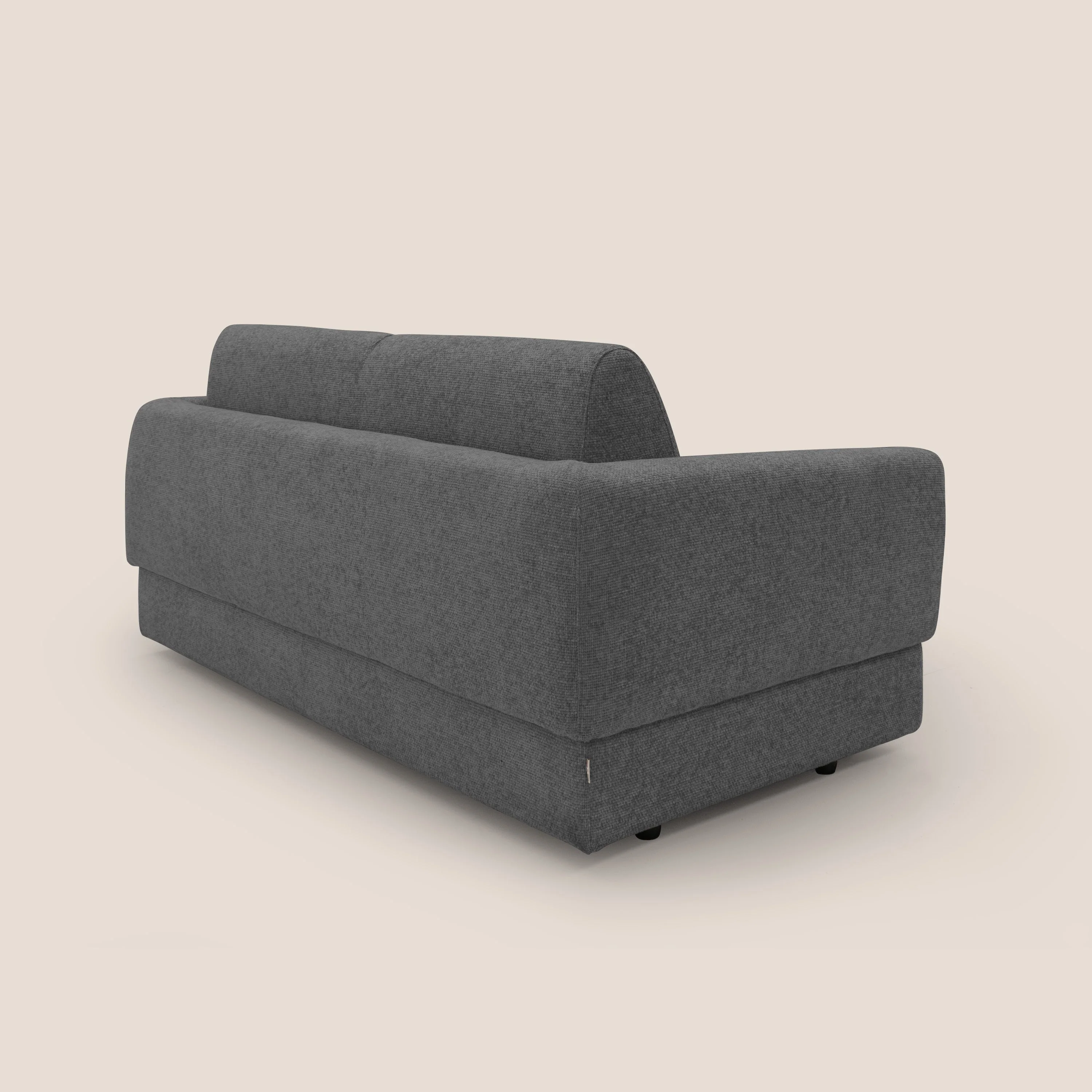 Happy Canapé convertible avec matelas H18 cm en tissu imperméable T10 anthracite - Image 6