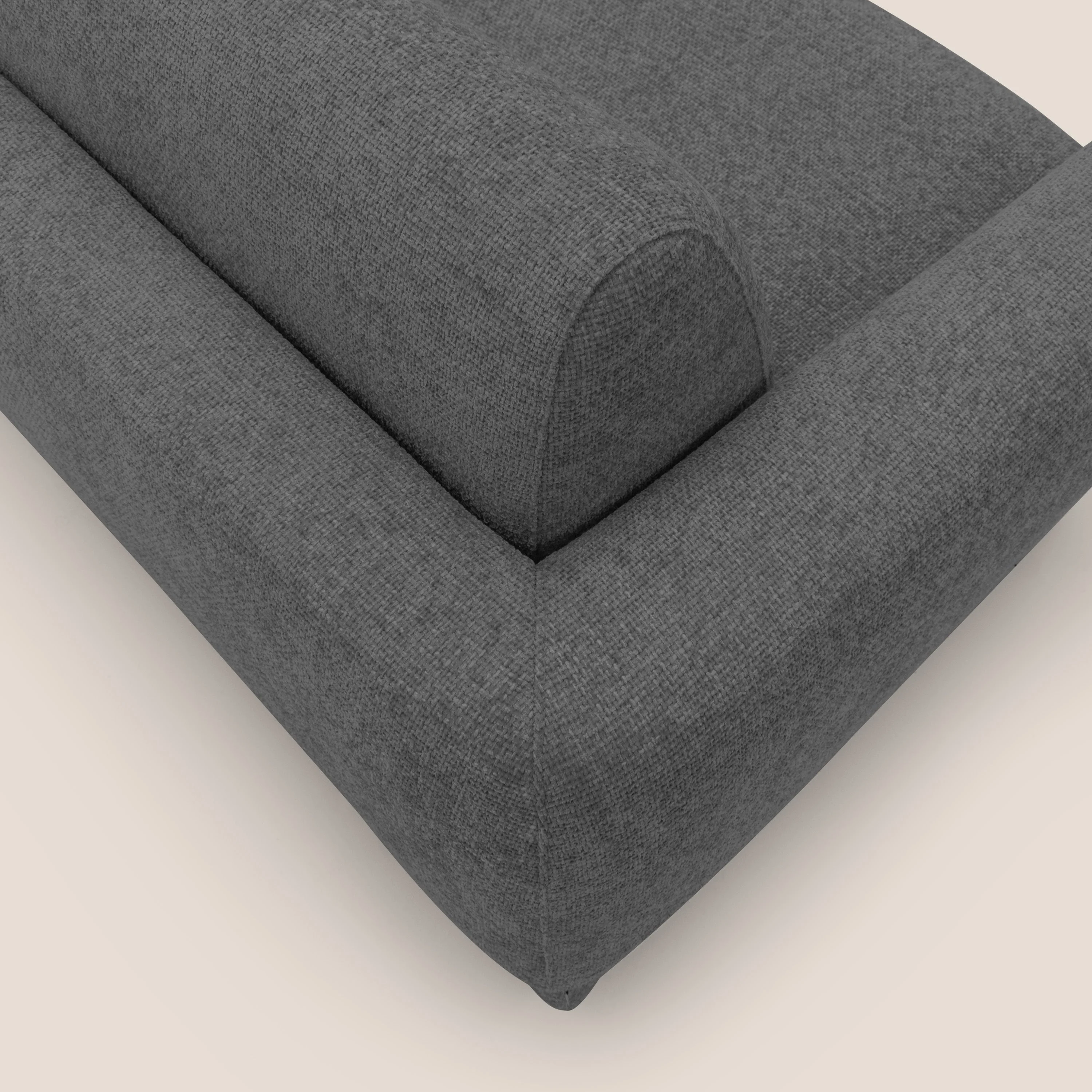 Happy Canapé convertible avec matelas H18 cm en tissu imperméable T10 anthracite - Image 9