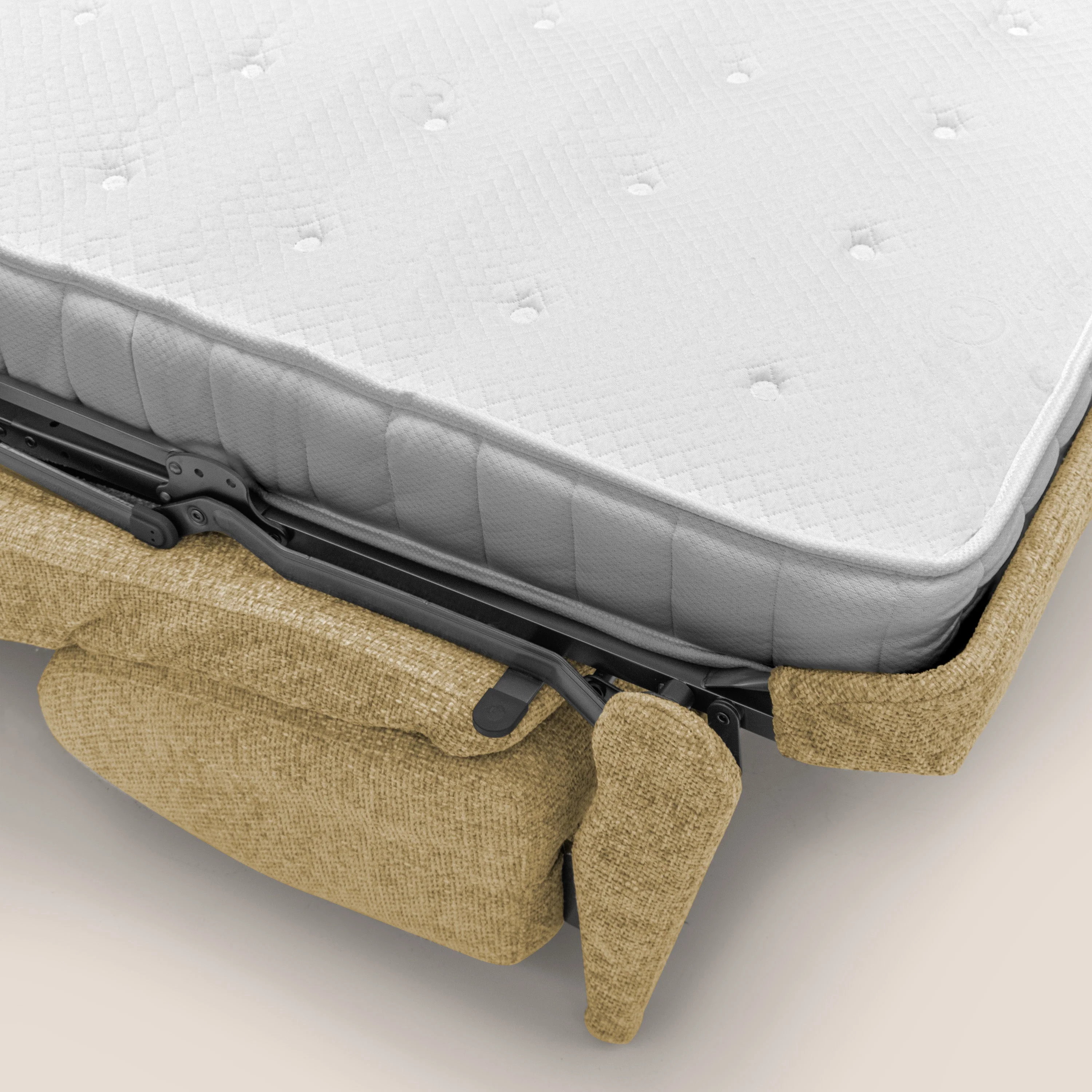 Happy Canapé convertible avec matelas H18 cm en tissu imperméable T10 jaune - Image 10