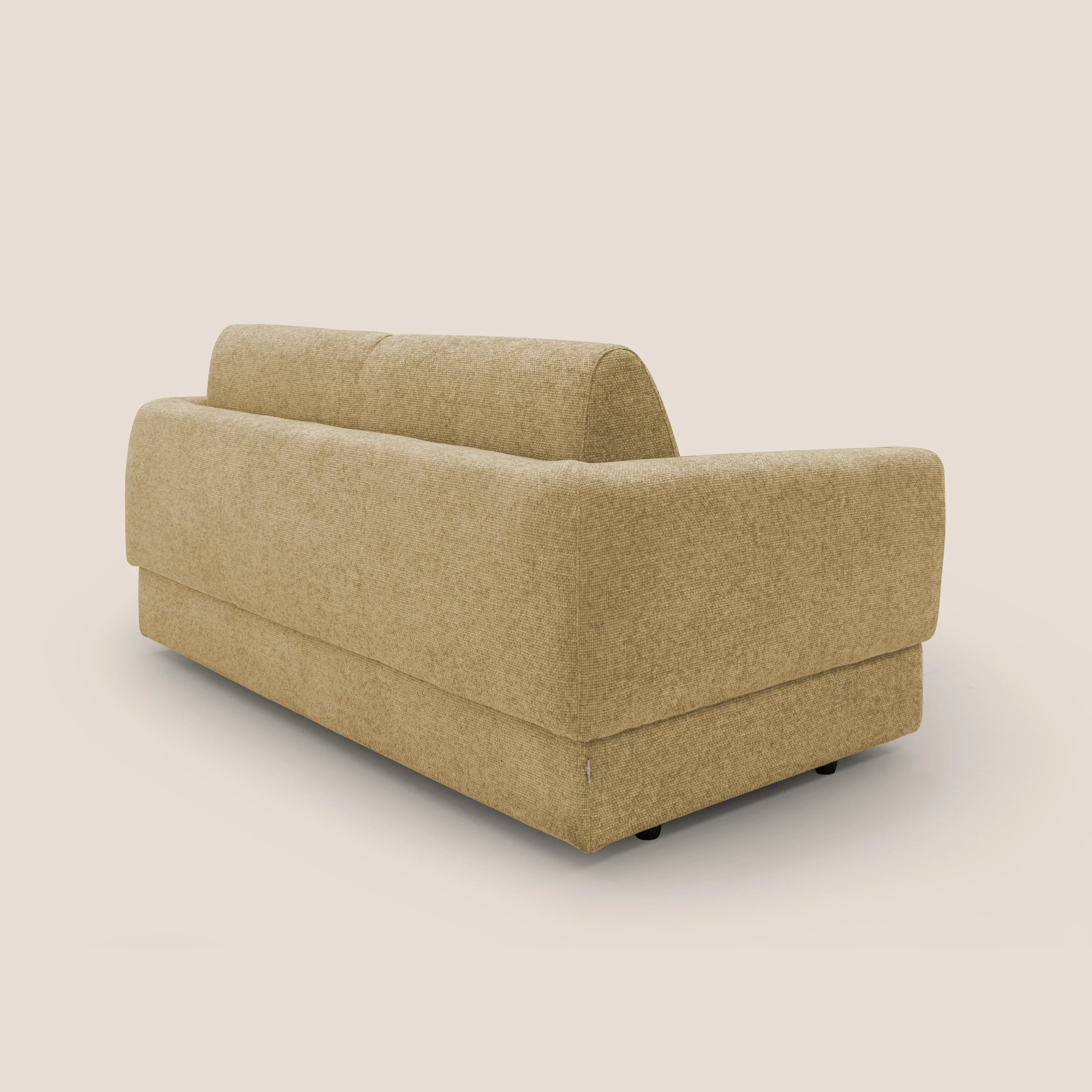 Happy Canapé convertible avec matelas H18 cm en tissu imperméable T10 jaune - Image 6
