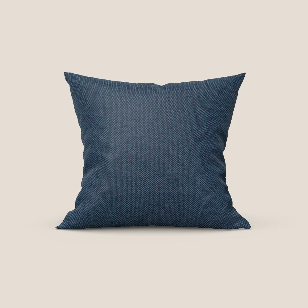 Honey coussin disponible en plusieurs couleurs, réalisé en tissu imperméable similaire au coton T13 bleu