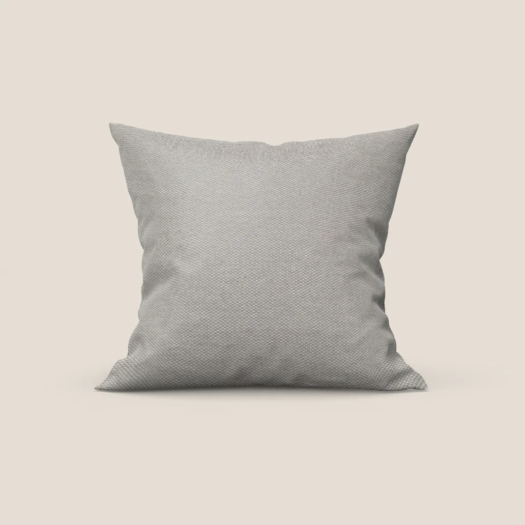 Honey coussin disponible en plusieurs couleurs, réalisé en tissu similicoton imperméable T13 crème