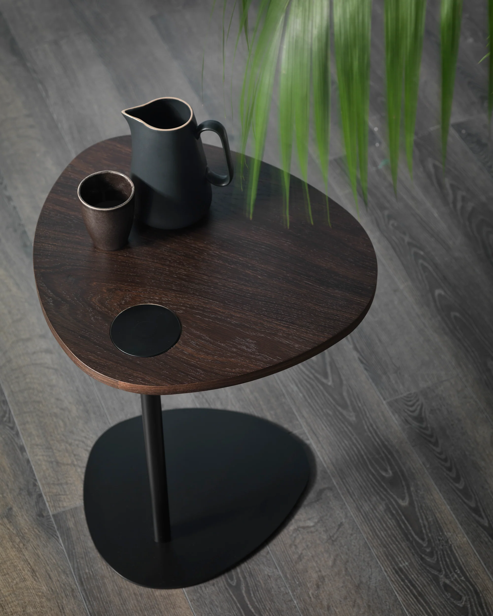 Hug table basse pour salon avec plateau en bois noir - Image 3
