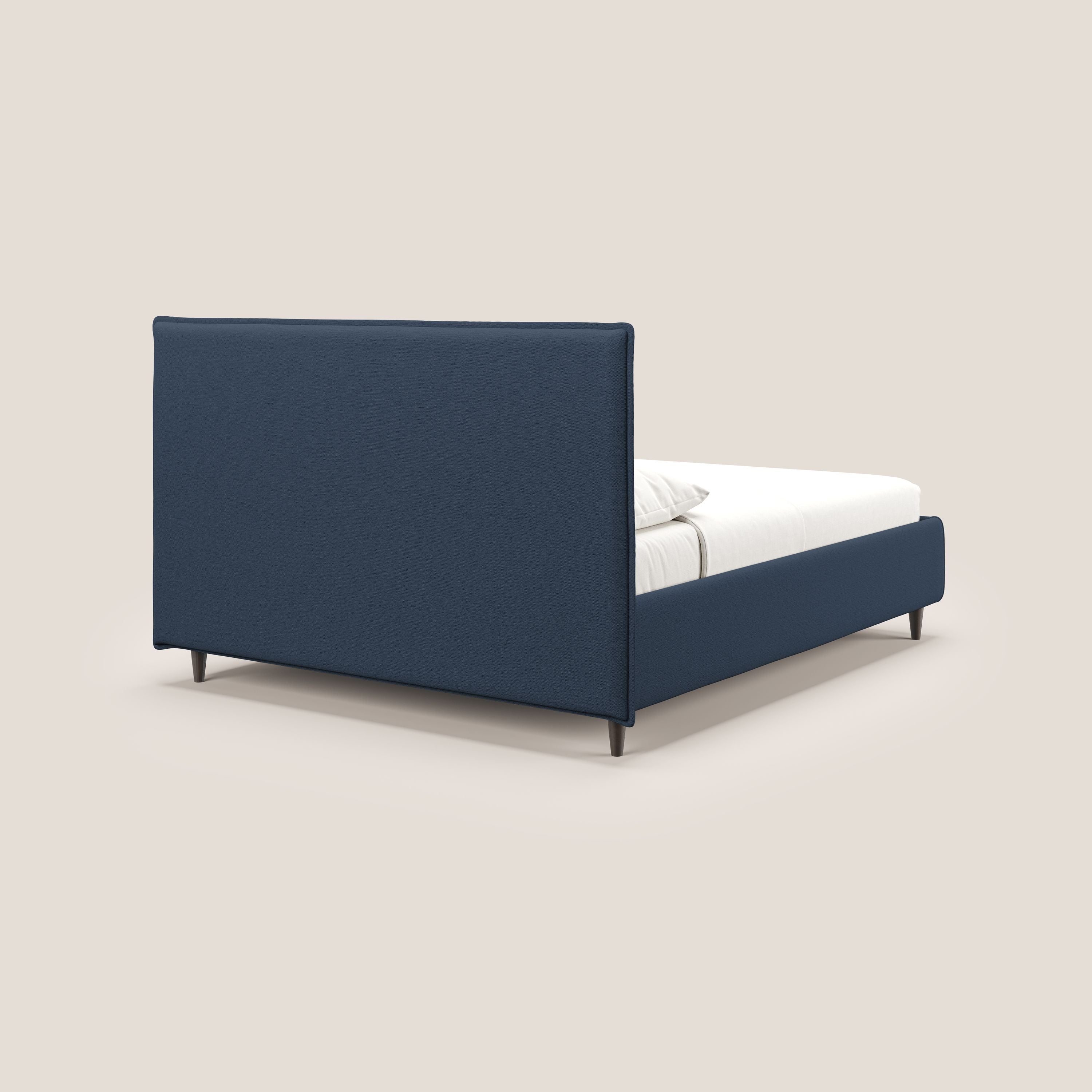 Hunter lit rembourré avec coffre déhoussable en tissu imperméable flammé T19 bleu - Image 5