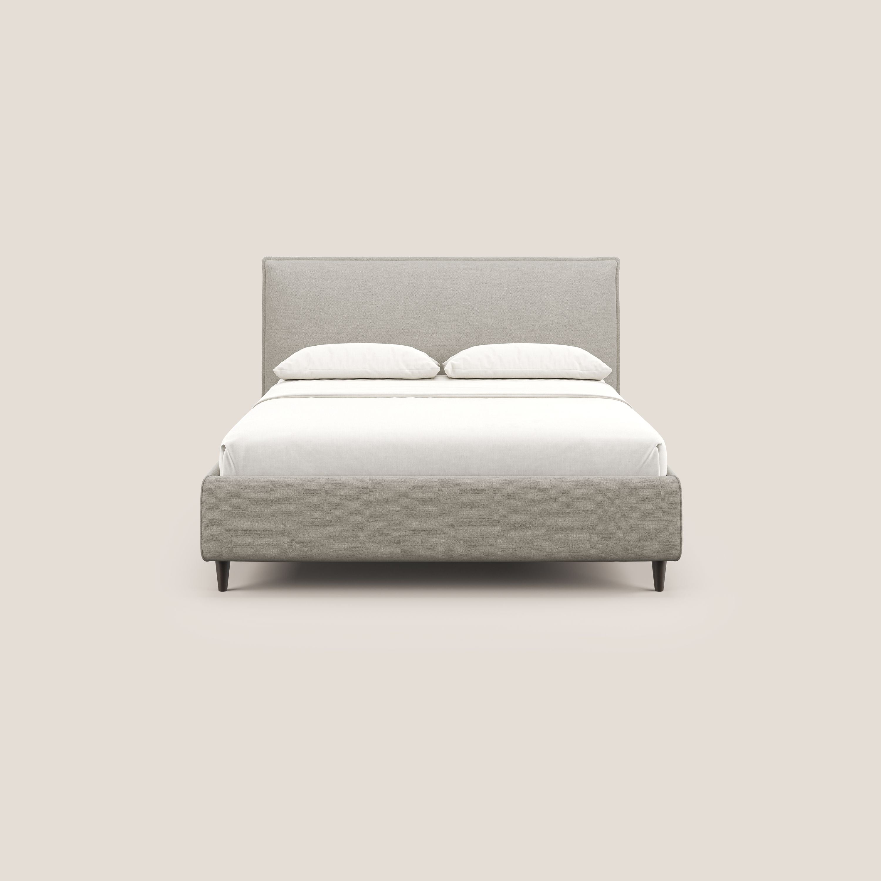 Hunter lit rembourré avec coffre déhoussable en tissu imperméable flammé T19 crème - Image 3