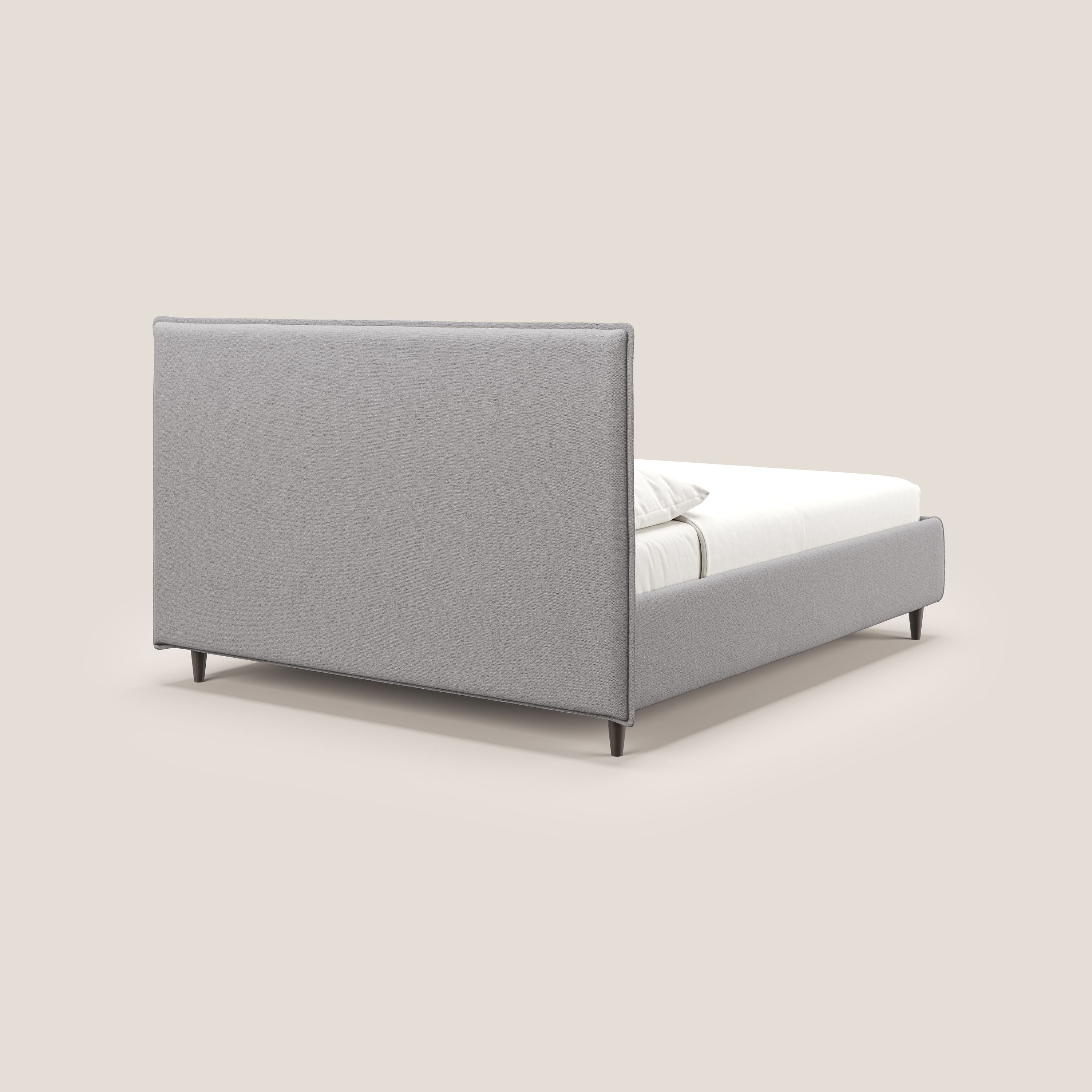 Hunter lit rembourré avec coffre déhoussable en tissu imperméable flammé T19 gris - Image 5