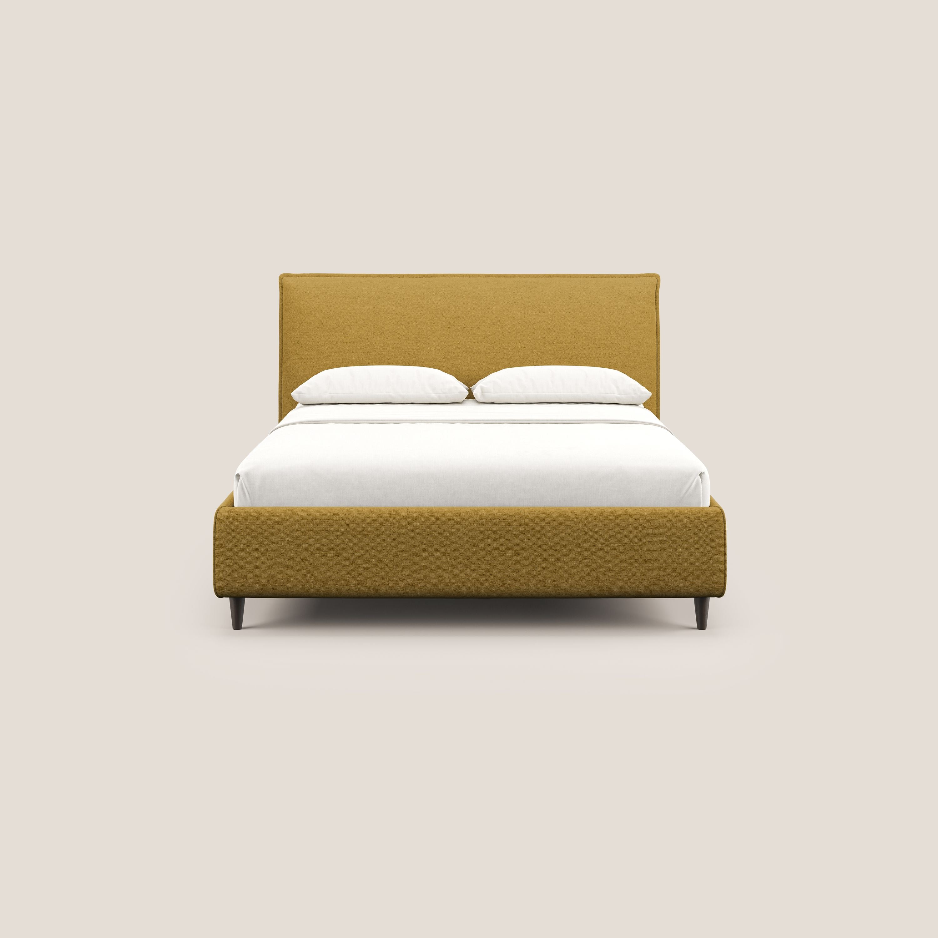Hunter lit rembourré avec coffre déhoussable en tissu imperméable flammé T19 jaune - Image 3