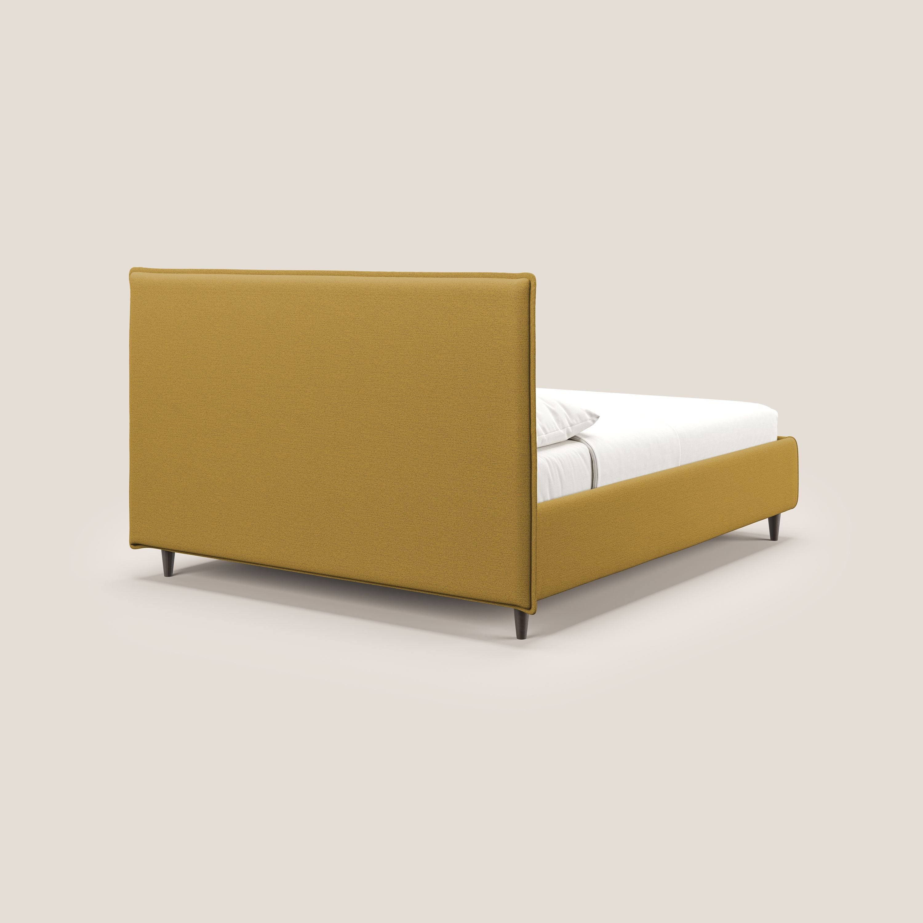Hunter lit rembourré avec coffre déhoussable en tissu imperméable flammé T19 jaune - Image 5