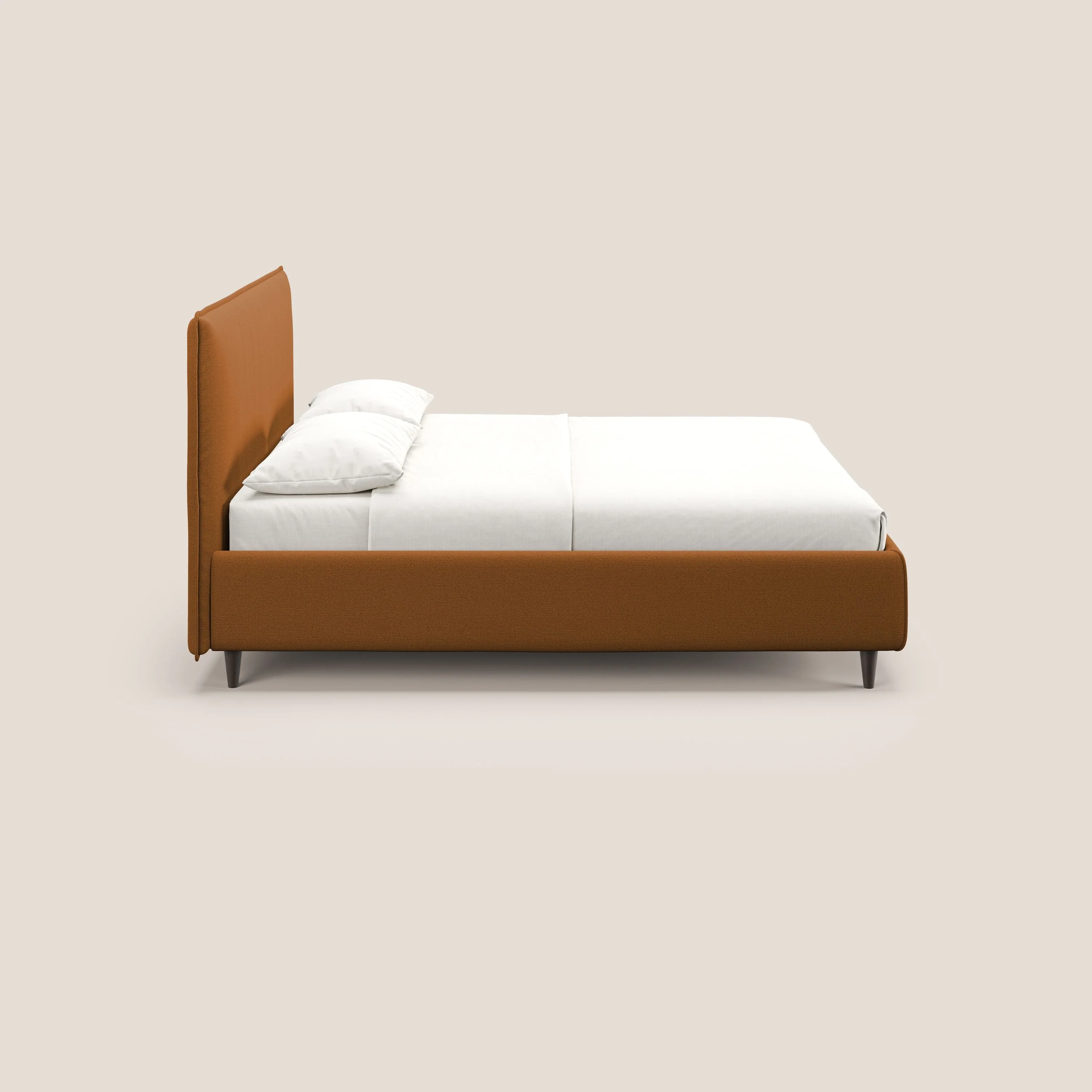 Hunter lit rembourré avec coffre déhoussable en tissu imperméable flammé T19 orange - Image 4
