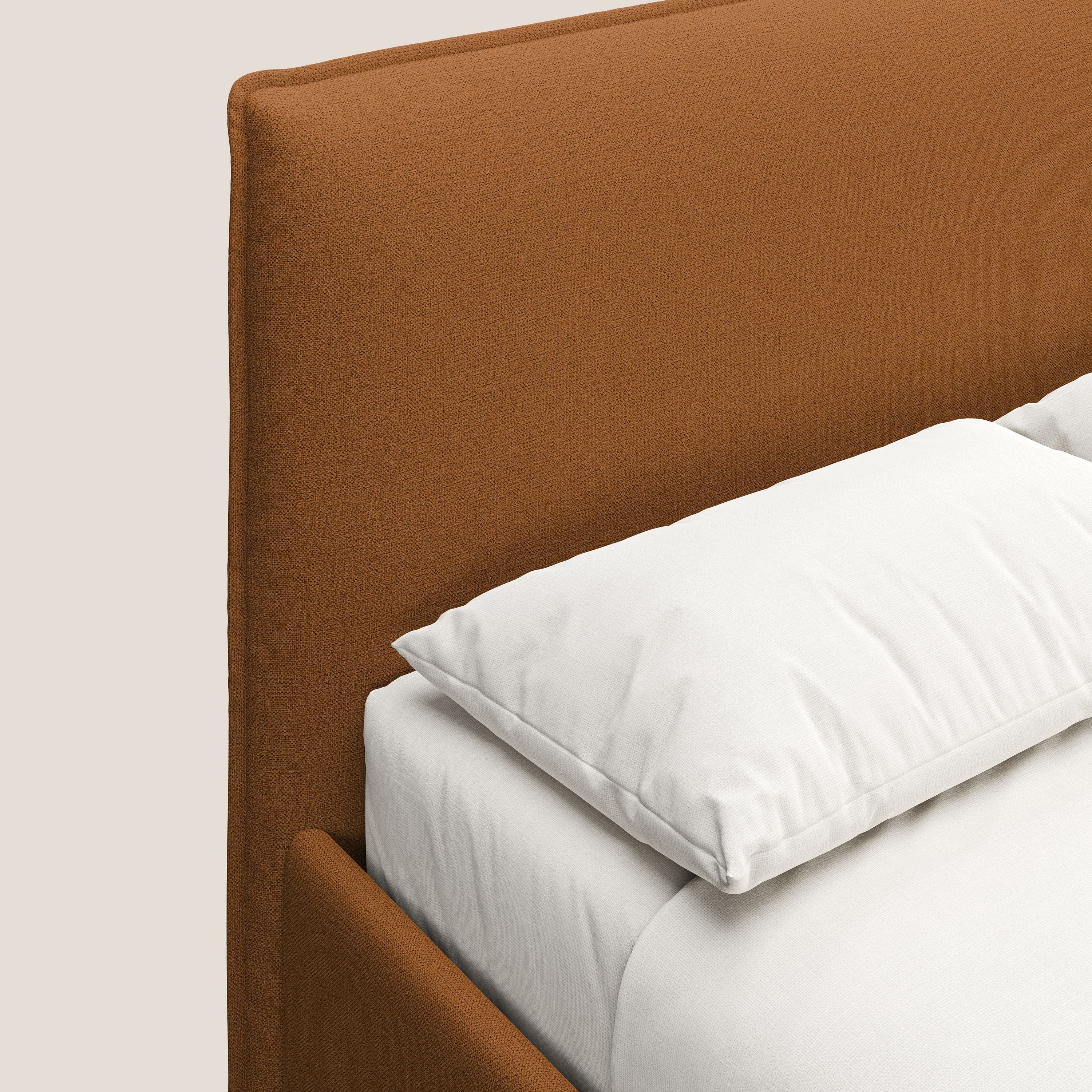 Hunter lit rembourré avec coffre déhoussable en tissu imperméable flammé T19 orange - Image 6