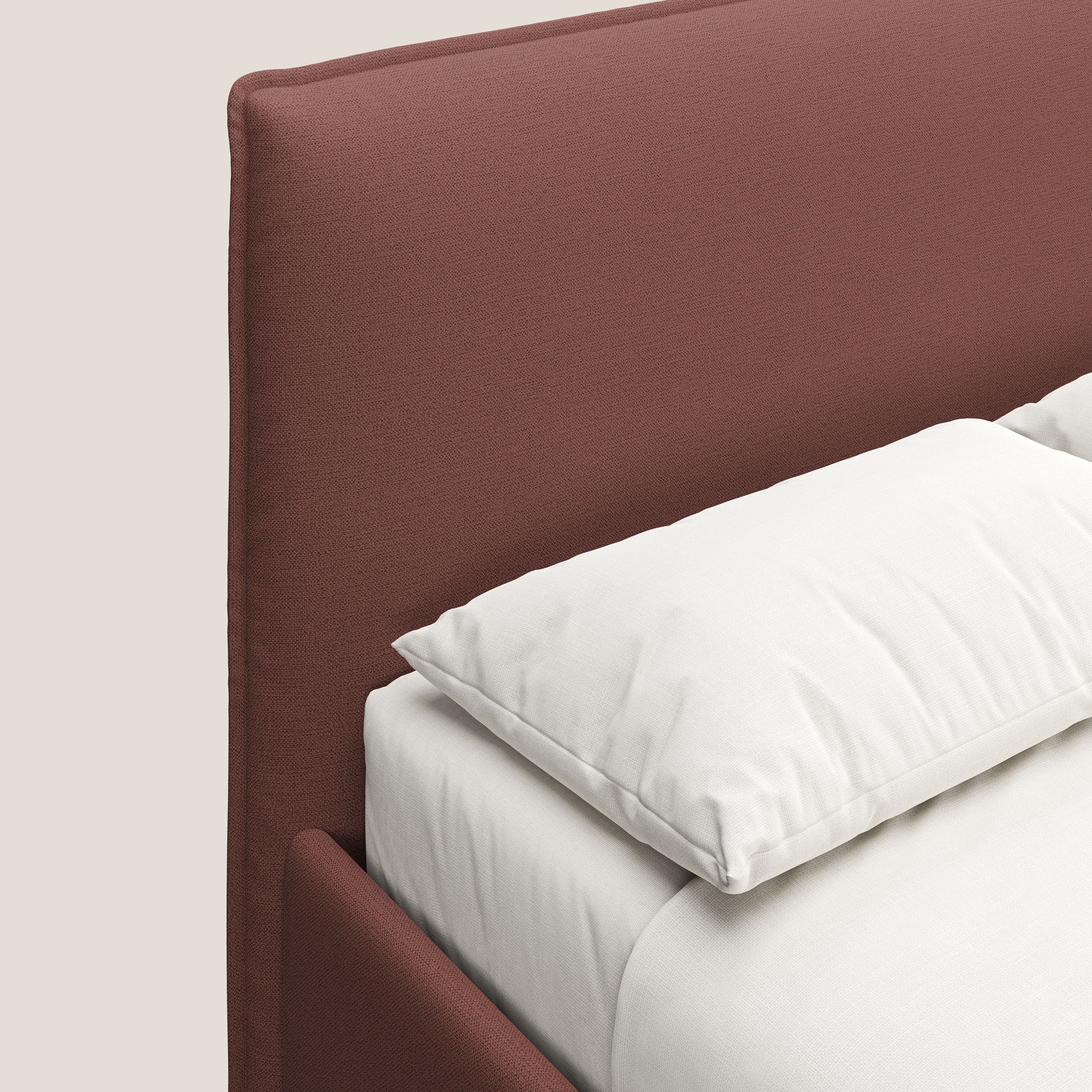 Hunter lit rembourré avec coffre déhoussable en tissu imperméable flammé T19 saumon - Image 6
