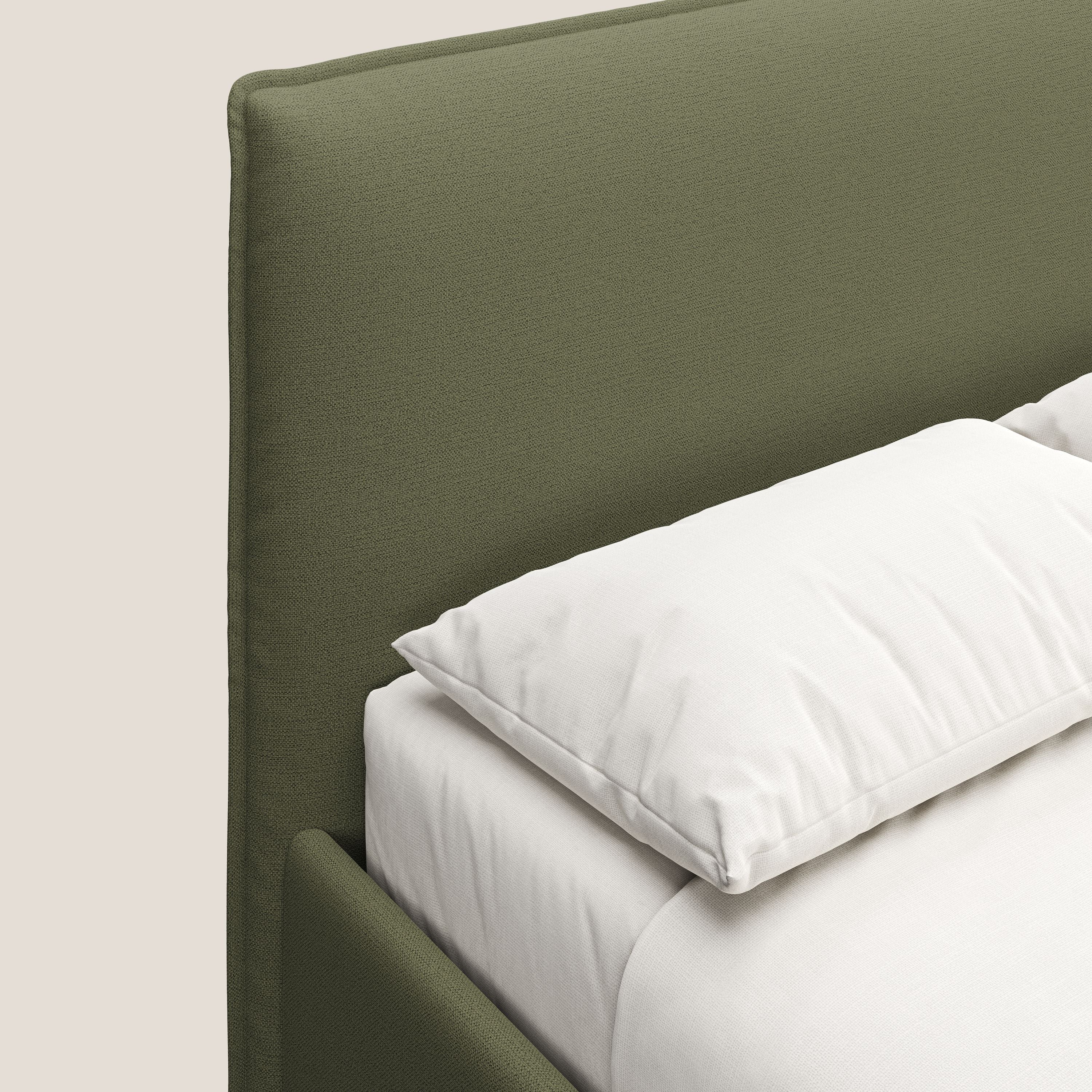 Hunter lit rembourré avec coffre déhoussable en tissu imperméable flammé T19 vert - Image 5
