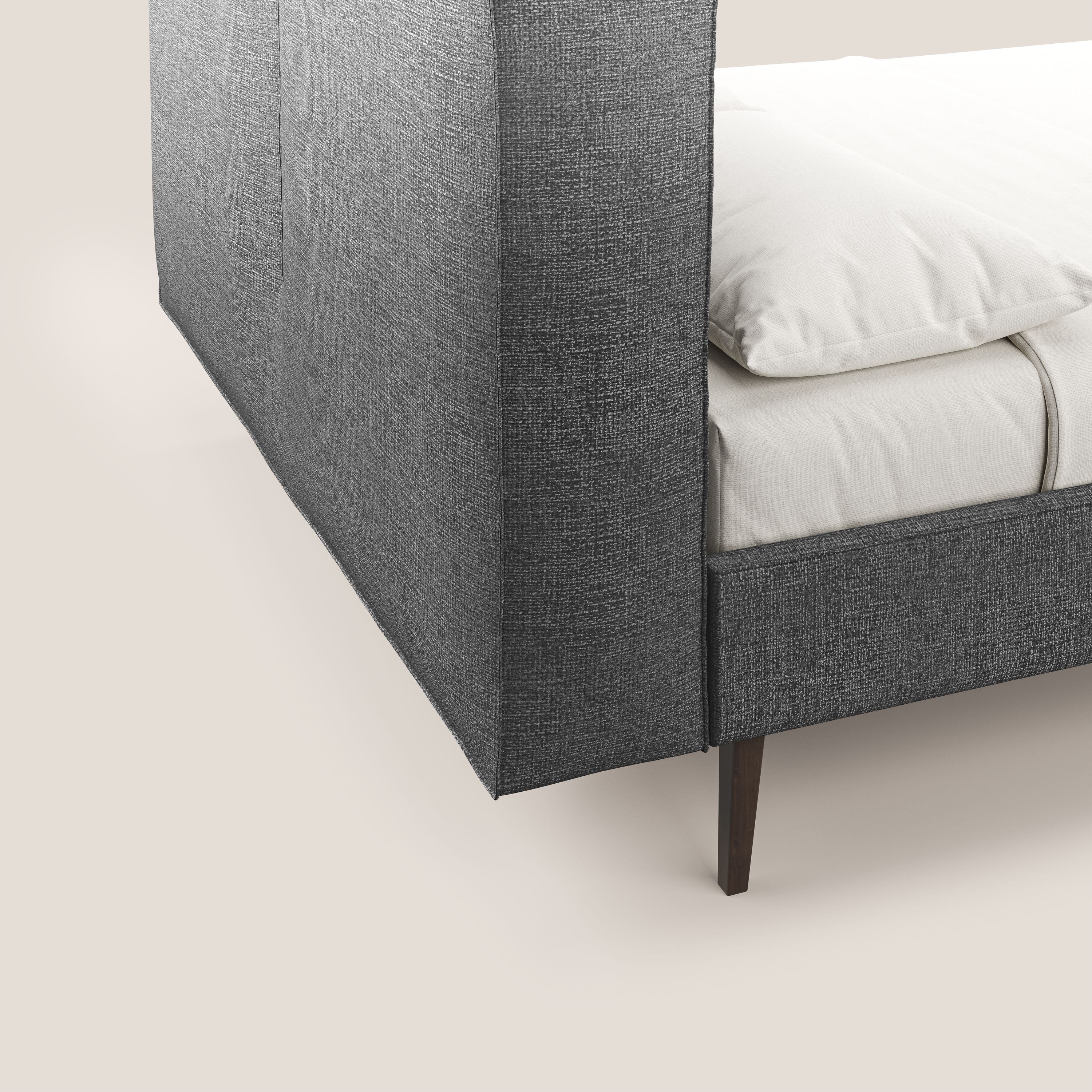 Isotta lit rembourré complètement déhoussable en tissu doux imperméable T10 anthracite - Image 3