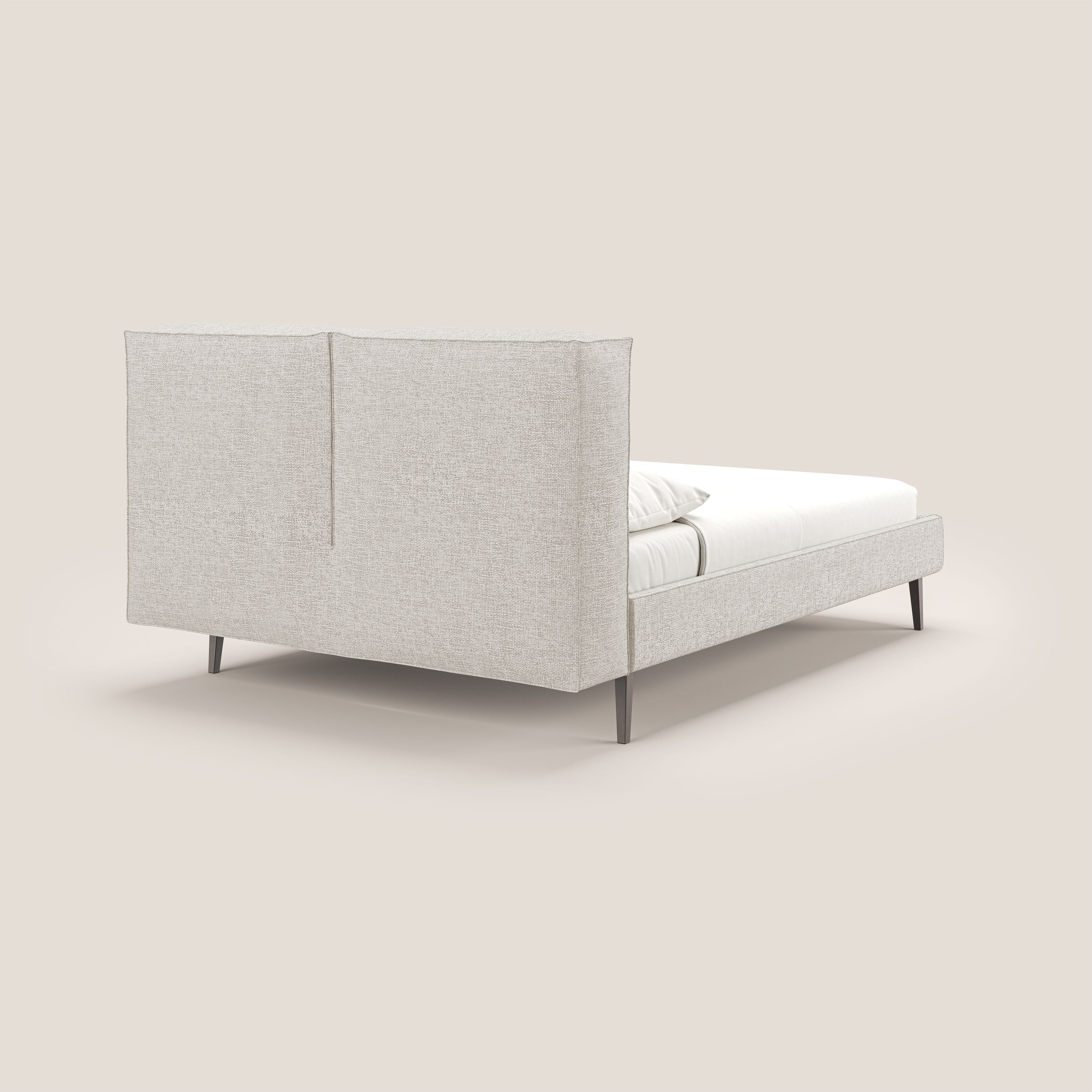 Isotta lit rembourré complètement déhoussable en tissu doux imperméable T10 crème - Image 8