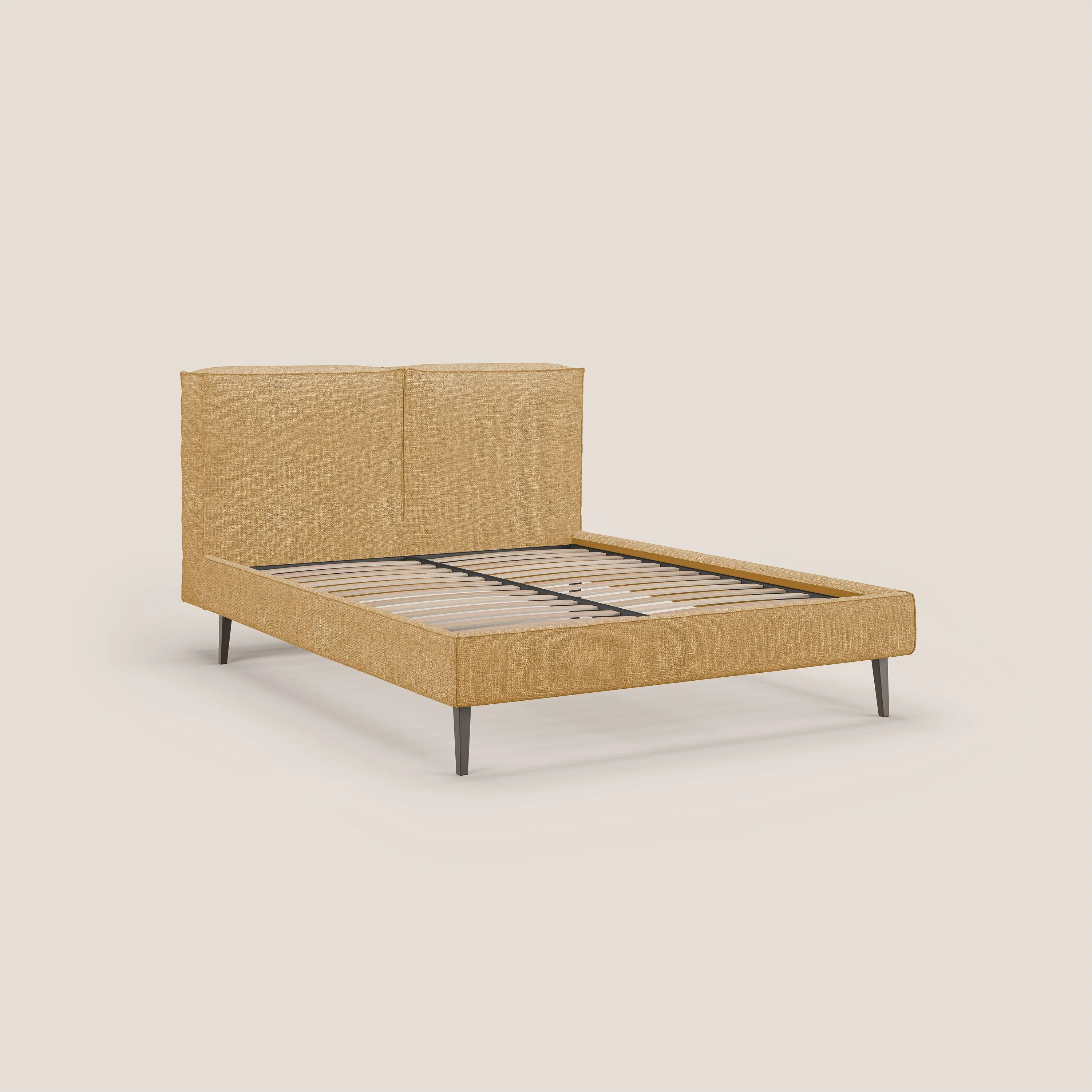 Isotta lit rembourré complètement déhoussable en tissu doux imperméable T10 jaune - Image 7
