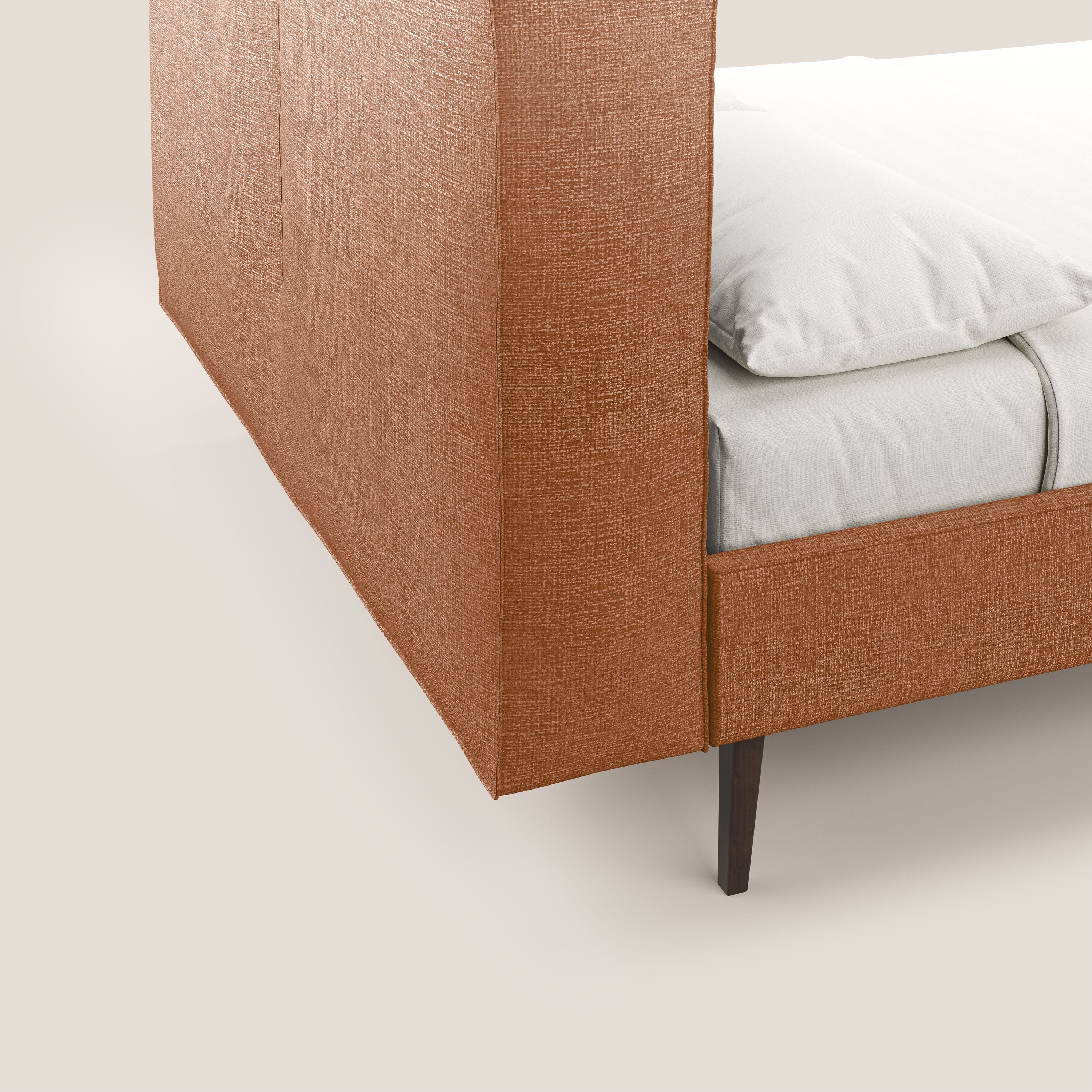 Isotta lit rembourré complètement déhoussable en tissu doux imperméable T10 orange - Image 3