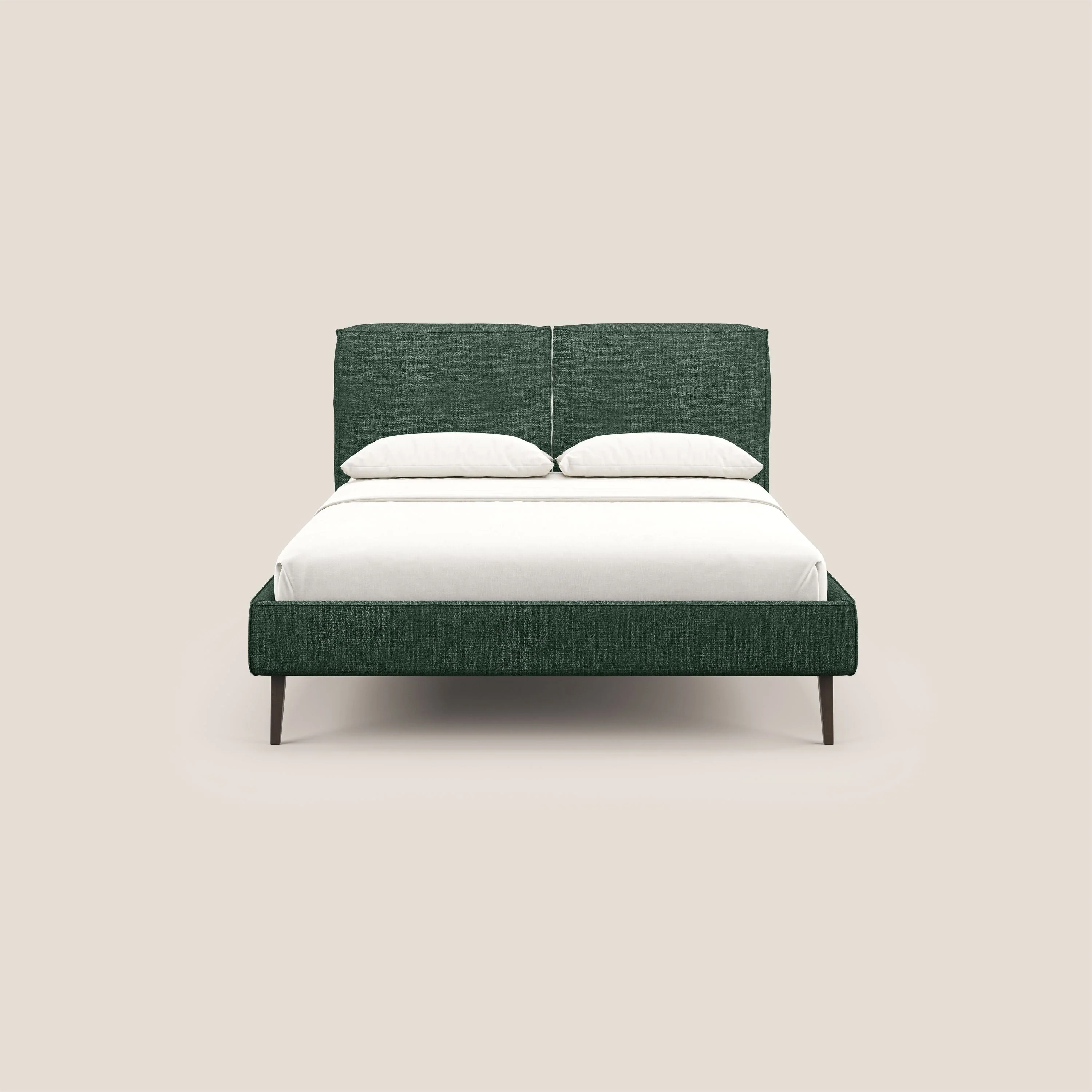 Isotta lit rembourré complètement déhoussable en tissu doux imperméable T10 vert - Image 2