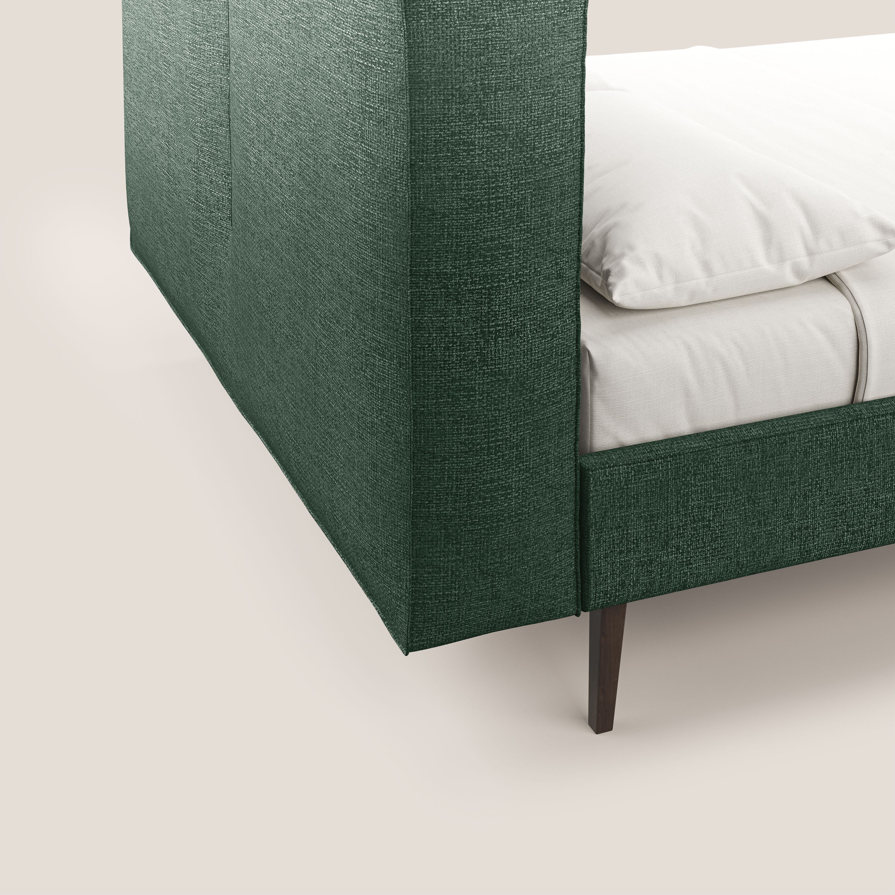 Isotta lit rembourré complètement déhoussable en tissu doux imperméable T10 vert - Image 3
