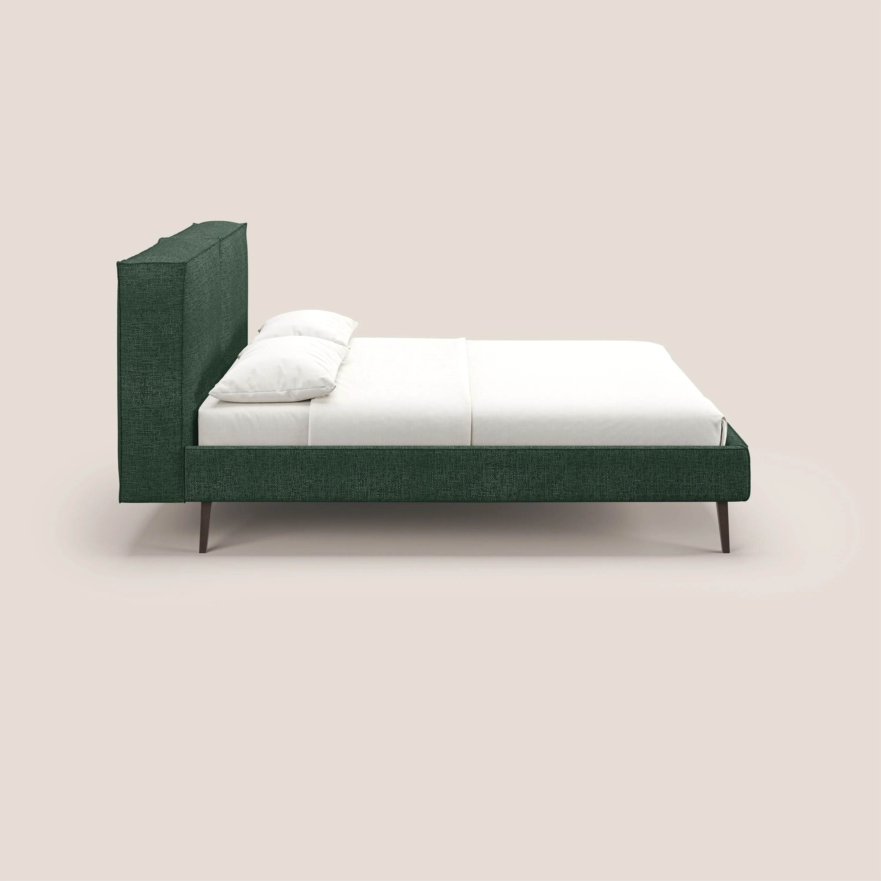 Isotta lit rembourré complètement déhoussable en tissu doux imperméable T10 vert - Image 4