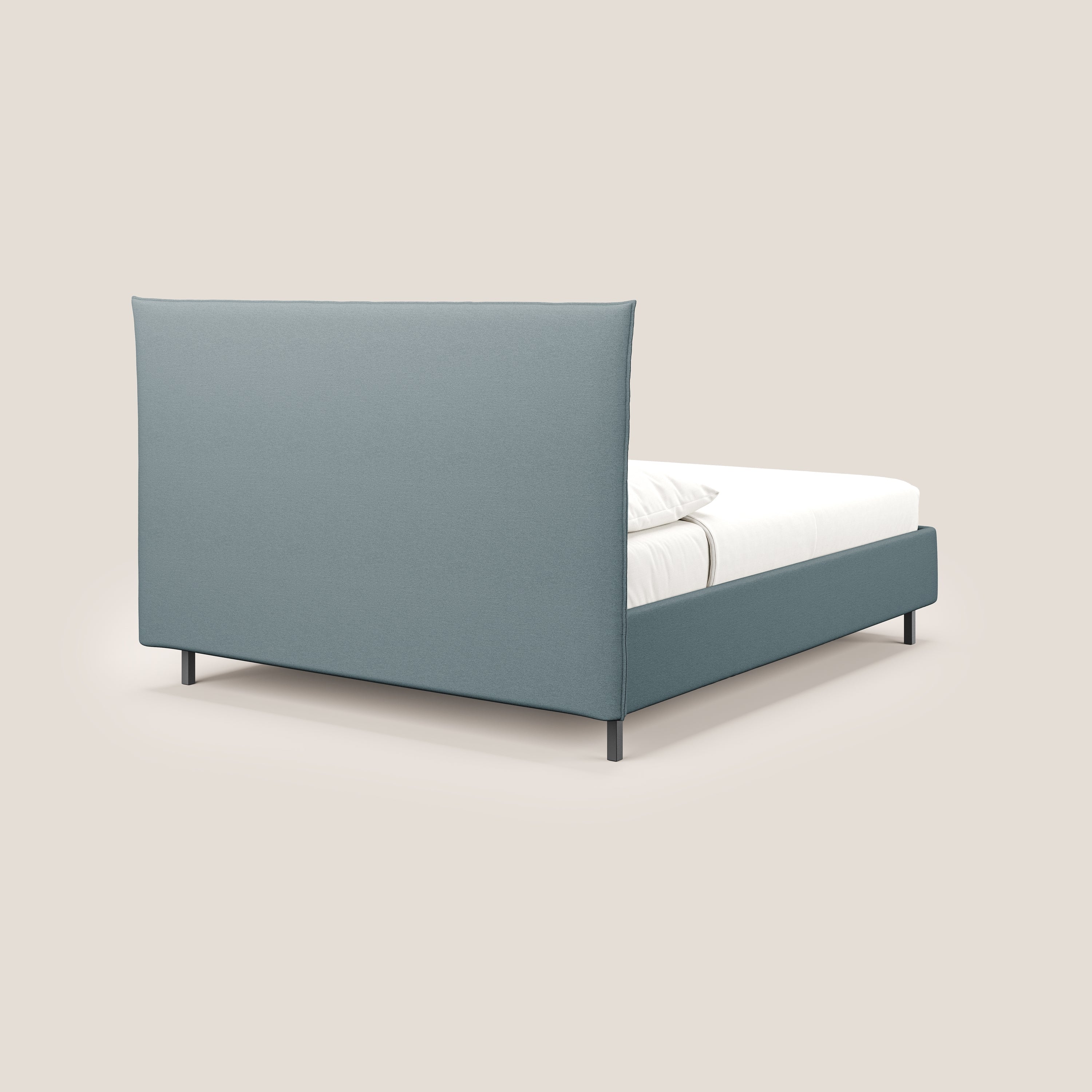 Izumi Lit rembourré avec coffre et pieds hauts en tissu détachable T05 sucre glace - Image 5