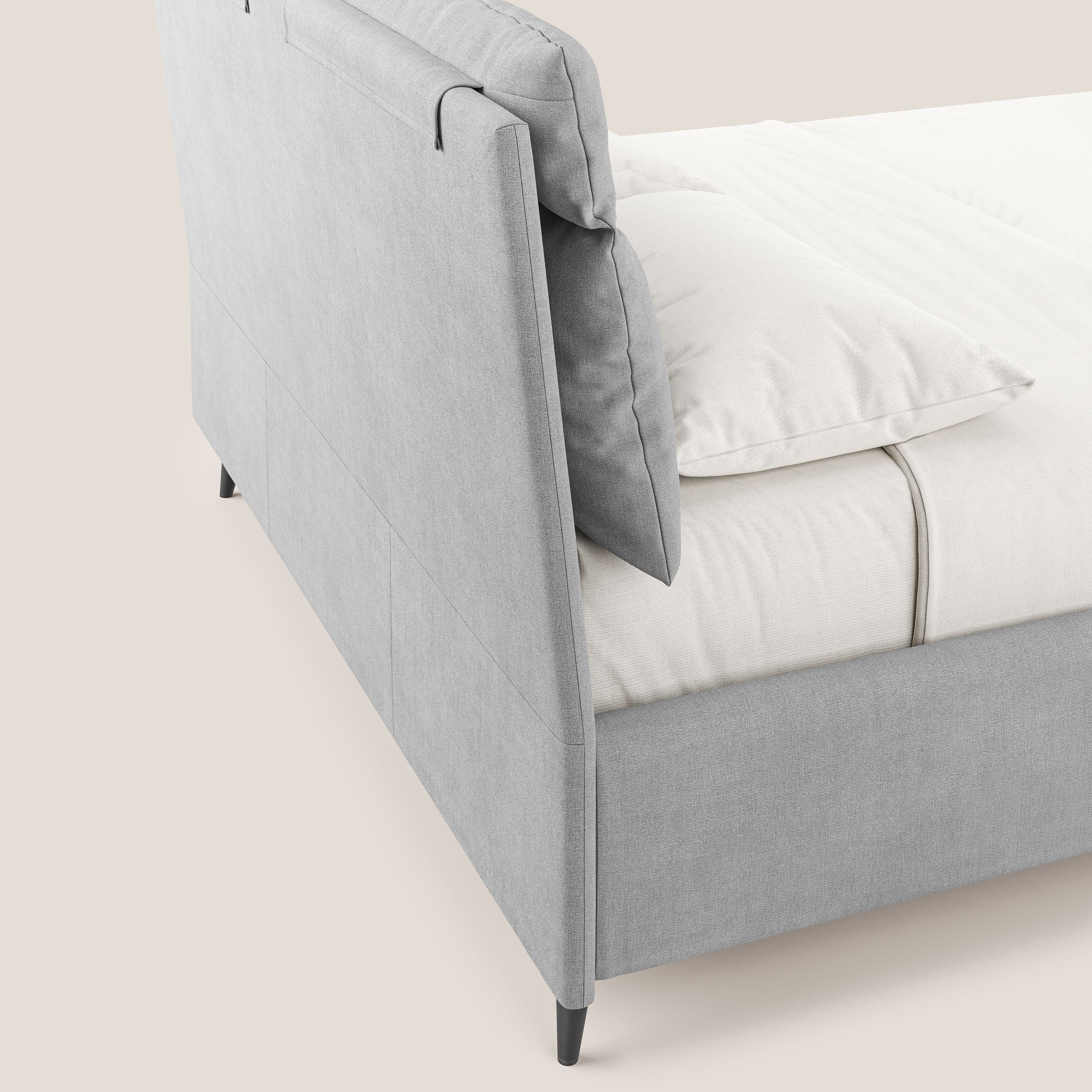 Jerry lit coffre et coussins réglables en tissu détachable T17 gris - Image 8